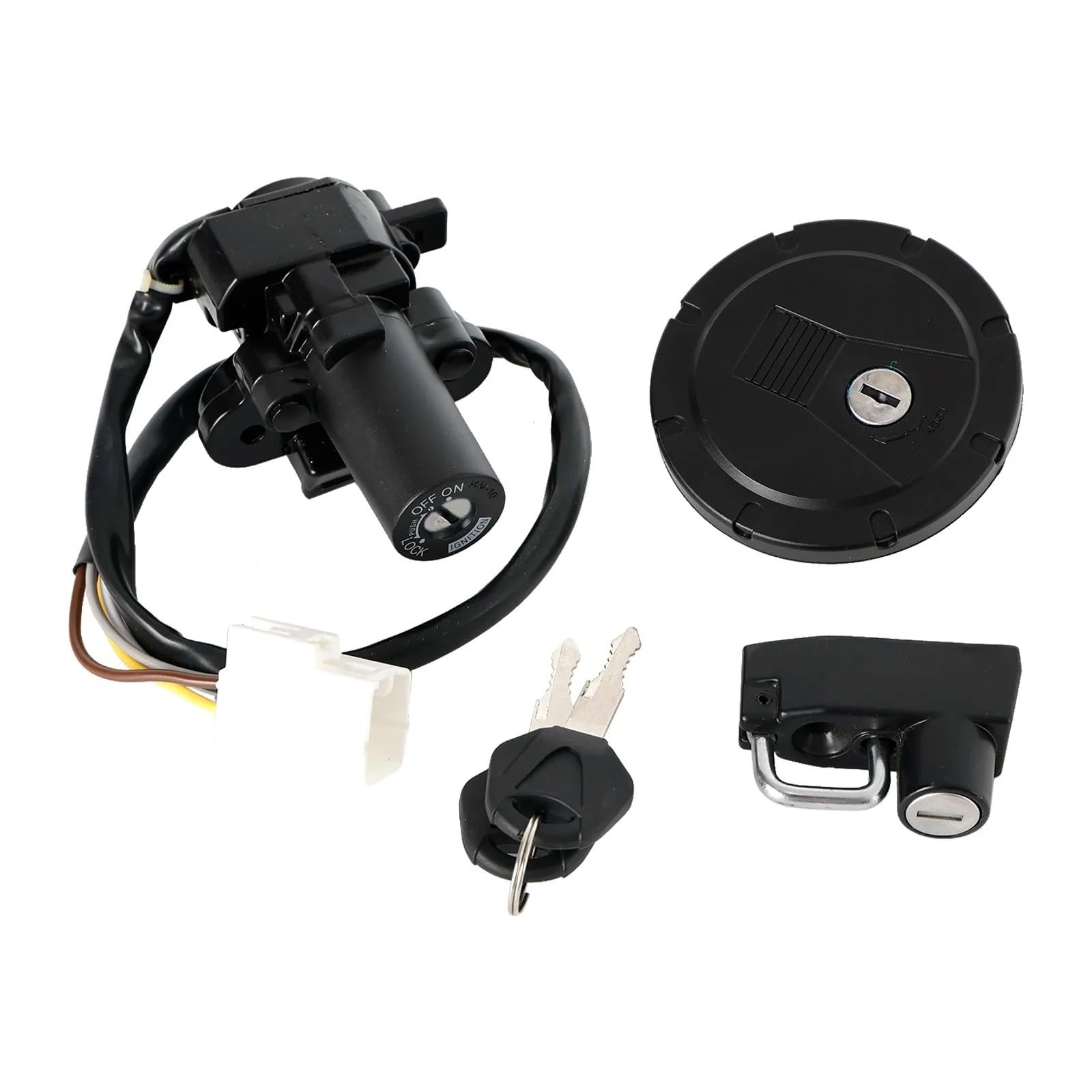 CFDEKOIB Motorrad Startschalter Kompatibel Mit KLX300SM Für Supermoto Für KLX300 2021 2022 2023 Motorrad-Zündschalter Tankdeckel Helmschloss 27005-5185 27016-5207 51049-0049 CFDEKOIB Motorrad Startschalter Kompatibel Mit KLX300SM Für Supermoto Für KLX300 2021 2022 2023 Motorrad-Zündschalter Tankdeckel Helmschloss 27005-5185 27016-5207 51049-0049 von CFDEKOIB