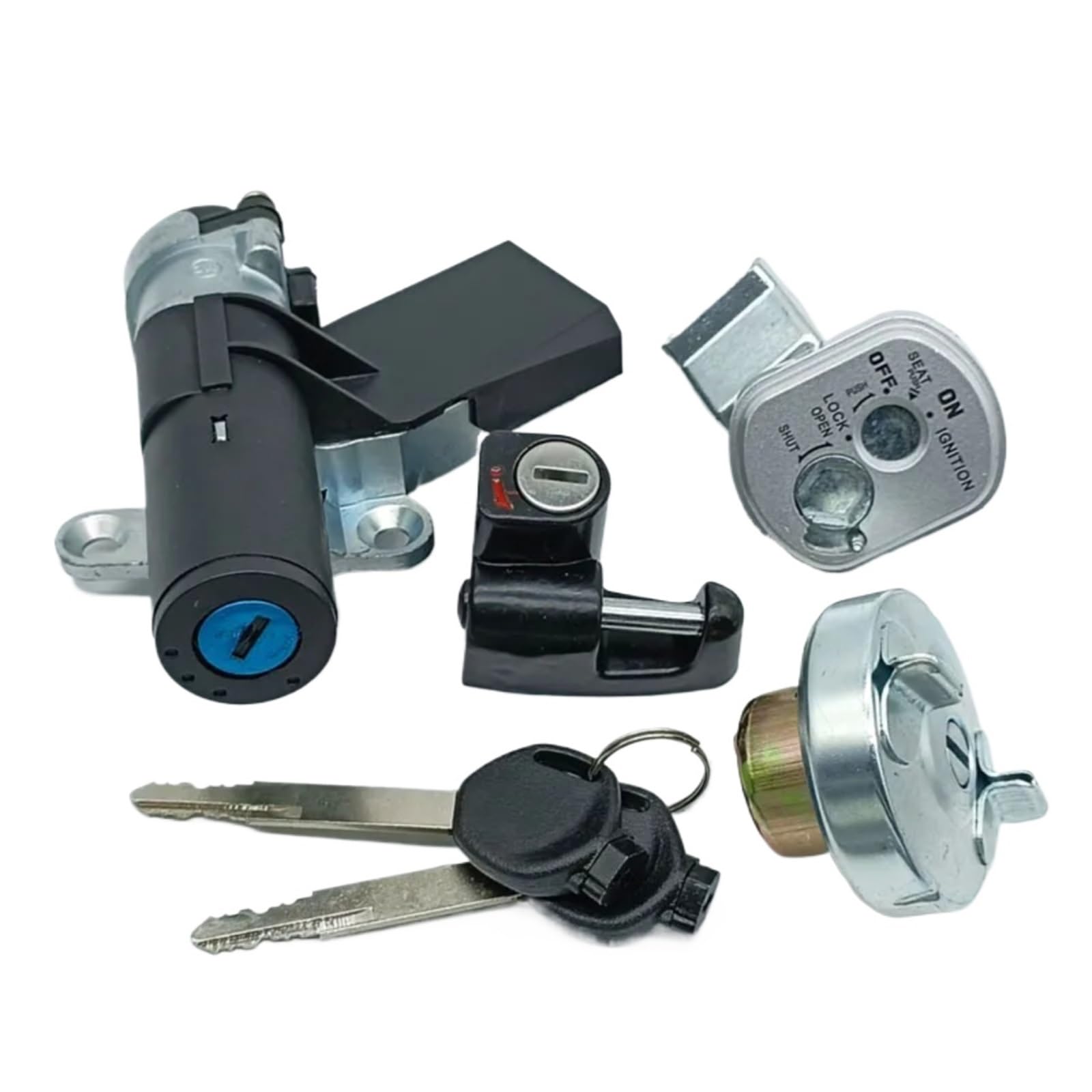 CFDEKOIB Motorrad Startschalter Kompatibel Mit NPS50 Für Ruckus Für Zoomer 50 2003–2015 2016 2017 Motorrad-Zündschalter, Tankdeckel, Helmschloss-Set 35014-GEZ-Y21 35014-GEZ-611 CFDEKOIB Motorrad Startschalter Kompatibel Mit NPS50 Für Ruckus Für Zoomer 50 2003–2015 2016 2017 Motorrad-Zündschalter, Tankdeckel, Helmschloss-Set 35014-GEZ-Y21 35014-GEZ-611 von CFDEKOIB