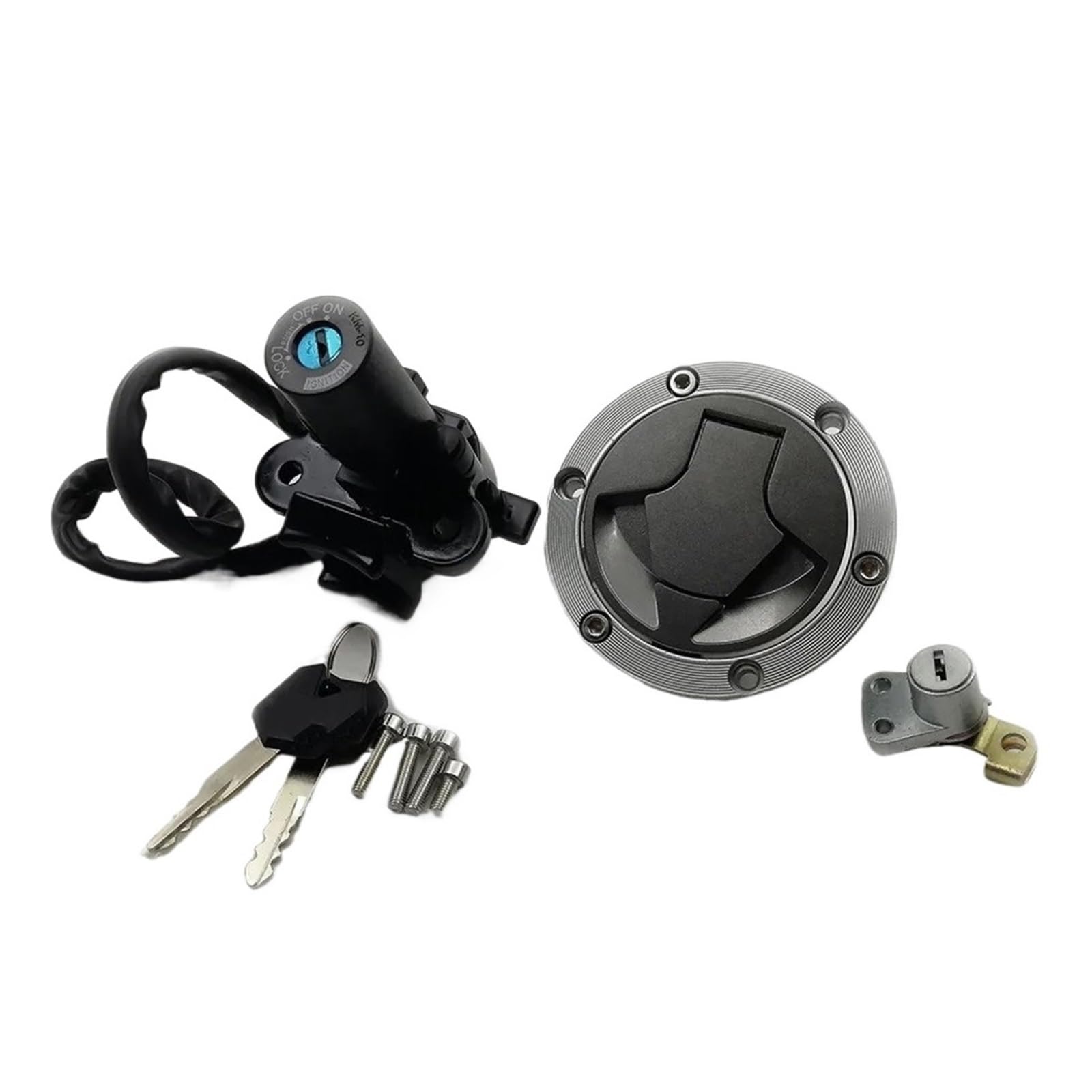 CFDEKOIB Motorrad Startschalter Kompatibel Mit Ninja Für 250R EX250J 2008–2012 Für 300 Für EX300B ABS Für EX300A 2013–2015 Motorrad-Zündschalter, Tankdeckel, Schlossschlüssel CFDEKOIB Motorrad Startschalter Kompatibel Mit Ninja Für 250R EX250J 2008–2012 Für 300 Für EX300B ABS Für EX300A 2013–2015 Motorrad-Zündschalter, Tankdeckel, Schlossschlüssel von CFDEKOIB