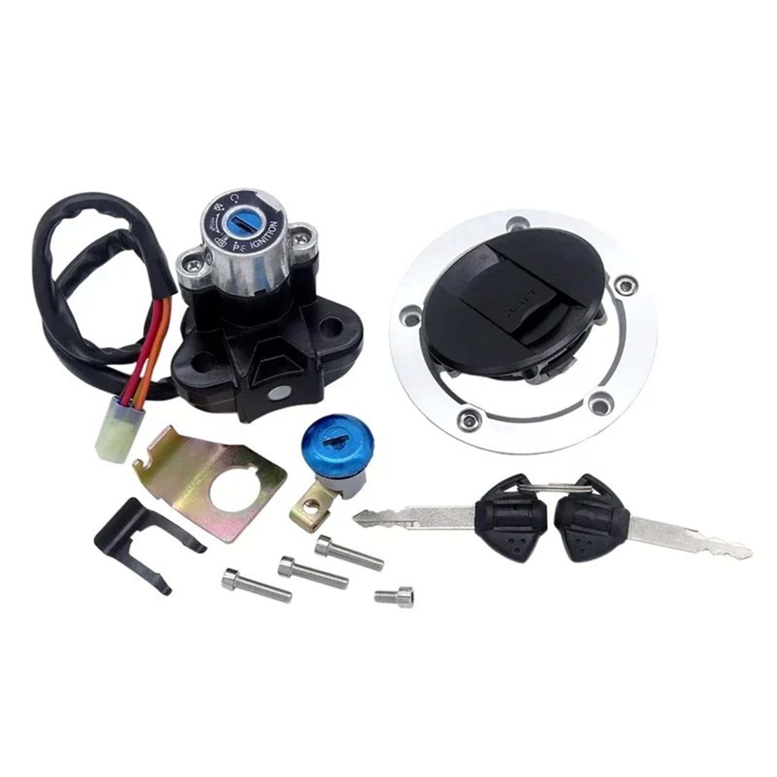 CFDEKOIB Motorrad Startschalter Kompatibel Mit Suzuki Für DL1000 Für V-Strom 2002 2003 2004 2005 2006 2007 2008 2009 Motorrad-Zündschloss, Tankdeckel Mit 2 Schlüsseln CFDEKOIB Motorrad Startschalter Kompatibel Mit Suzuki Für DL1000 Für V-Strom 2002 2003 2004 2005 2006 2007 2008 2009 Motorrad-Zündschloss, Tankdeckel Mit 2 Schlüsseln von CFDEKOIB