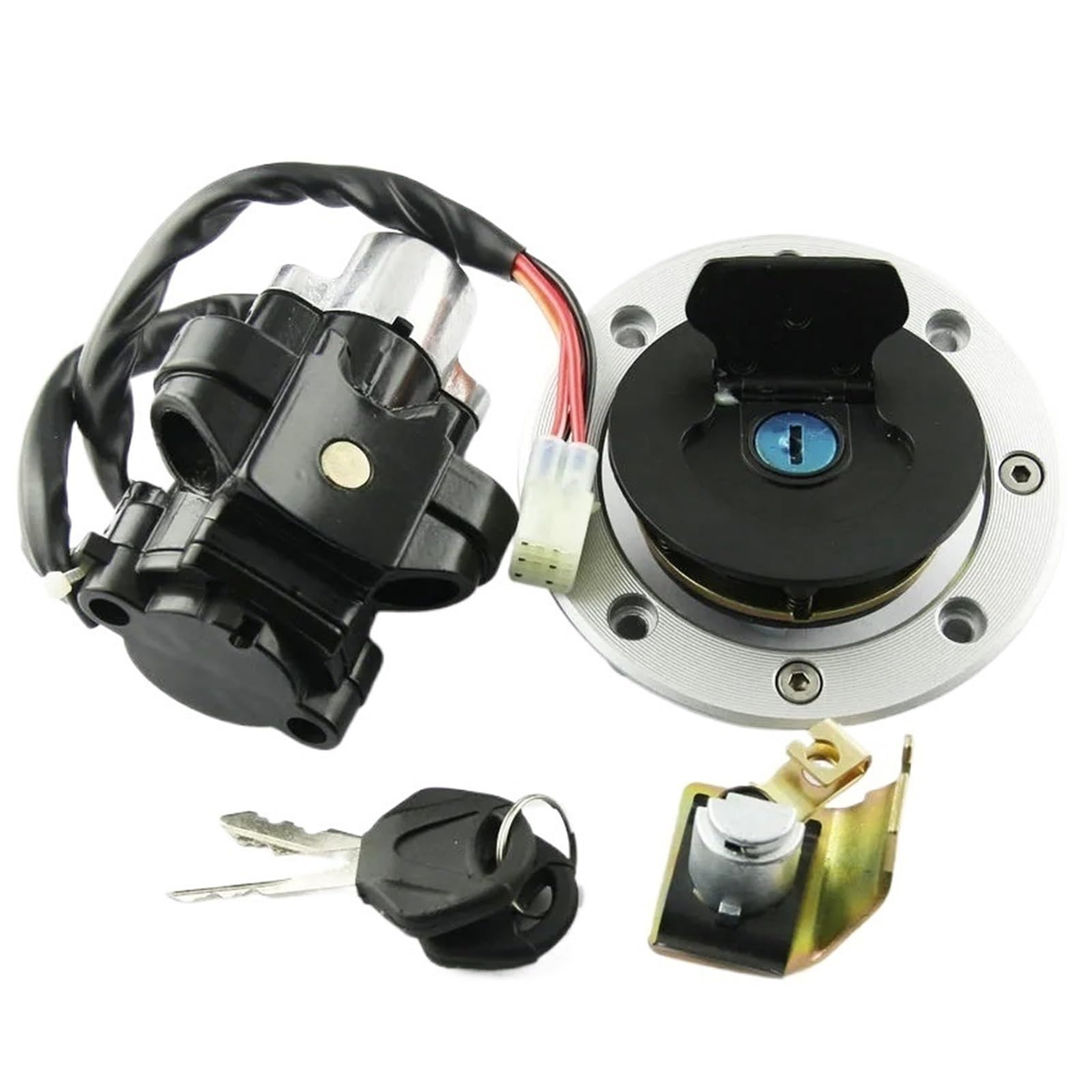 CFDEKOIB Motorrad Startschalter Kompatibel Mit Suzuki Für DL1000 Für V-Strom 2002–2012 Für GSX1400 2002–2007 Motorrad-Startzündschloss, Tankdeckel Mit Schlüssel CFDEKOIB Motorrad Startschalter Kompatibel Mit Suzuki Für DL1000 Für V-Strom 2002–2012 Für GSX1400 2002–2007 Motorrad-Startzündschloss, Tankdeckel Mit Schlüssel von CFDEKOIB