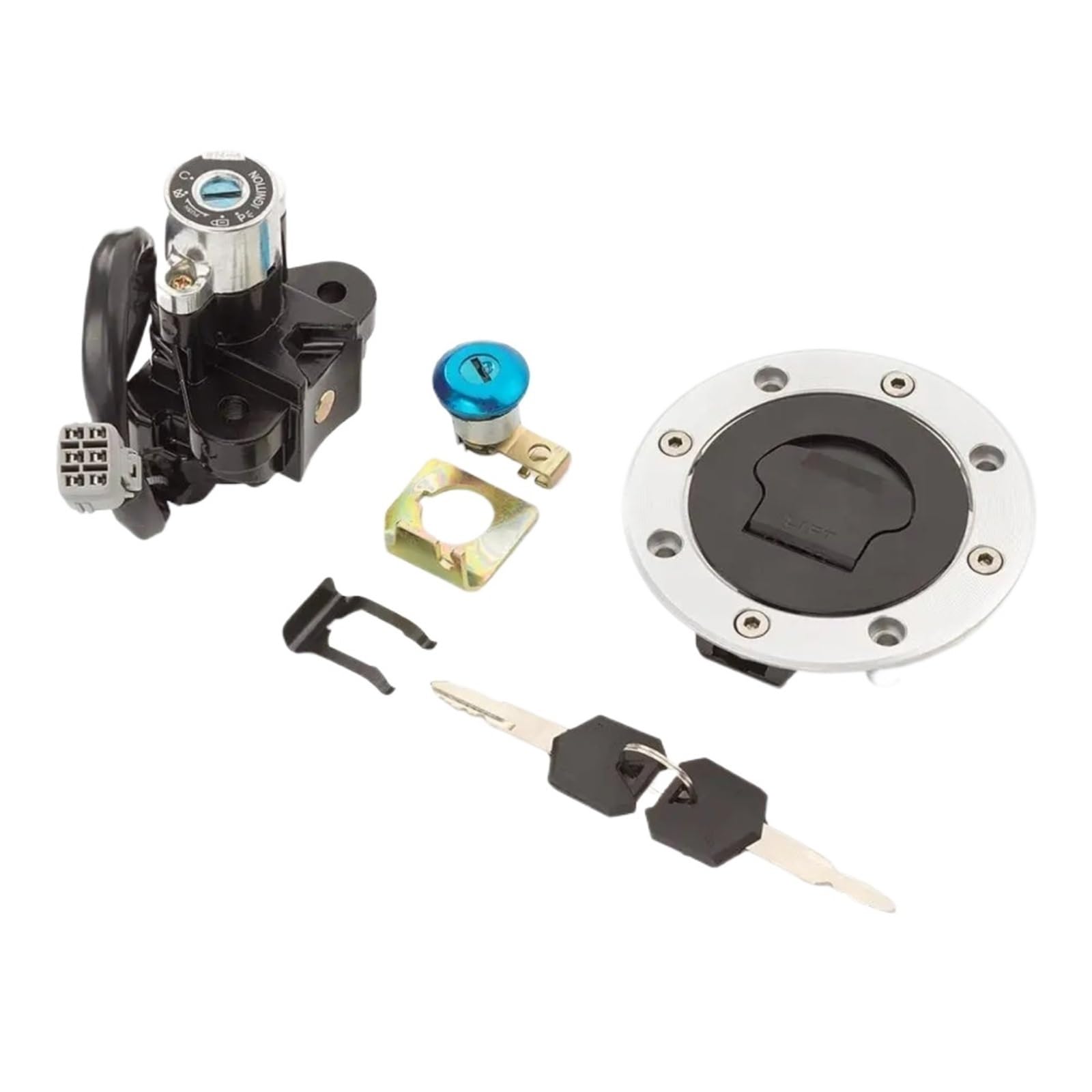 CFDEKOIB Motorrad Startschalter Kompatibel Mit Suzuki Für GSF400 Für Bandit 1991–1995 Für GSF1200 Für Bandit 1996–2005 Für DL1000 Für V-Storm 2002–2012 Tankdeckel-Zündschalter-Sperrschlüssel CFDEKOIB Motorrad Startschalter Kompatibel Mit Suzuki Für GSF400 Für Bandit 1991–1995 Für GSF1200 Für Bandit 1996–2005 Für DL1000 Für V-Storm 2002–2012 Tankdeckel-Zündschalter-Sperrschlüssel von CFDEKOIB