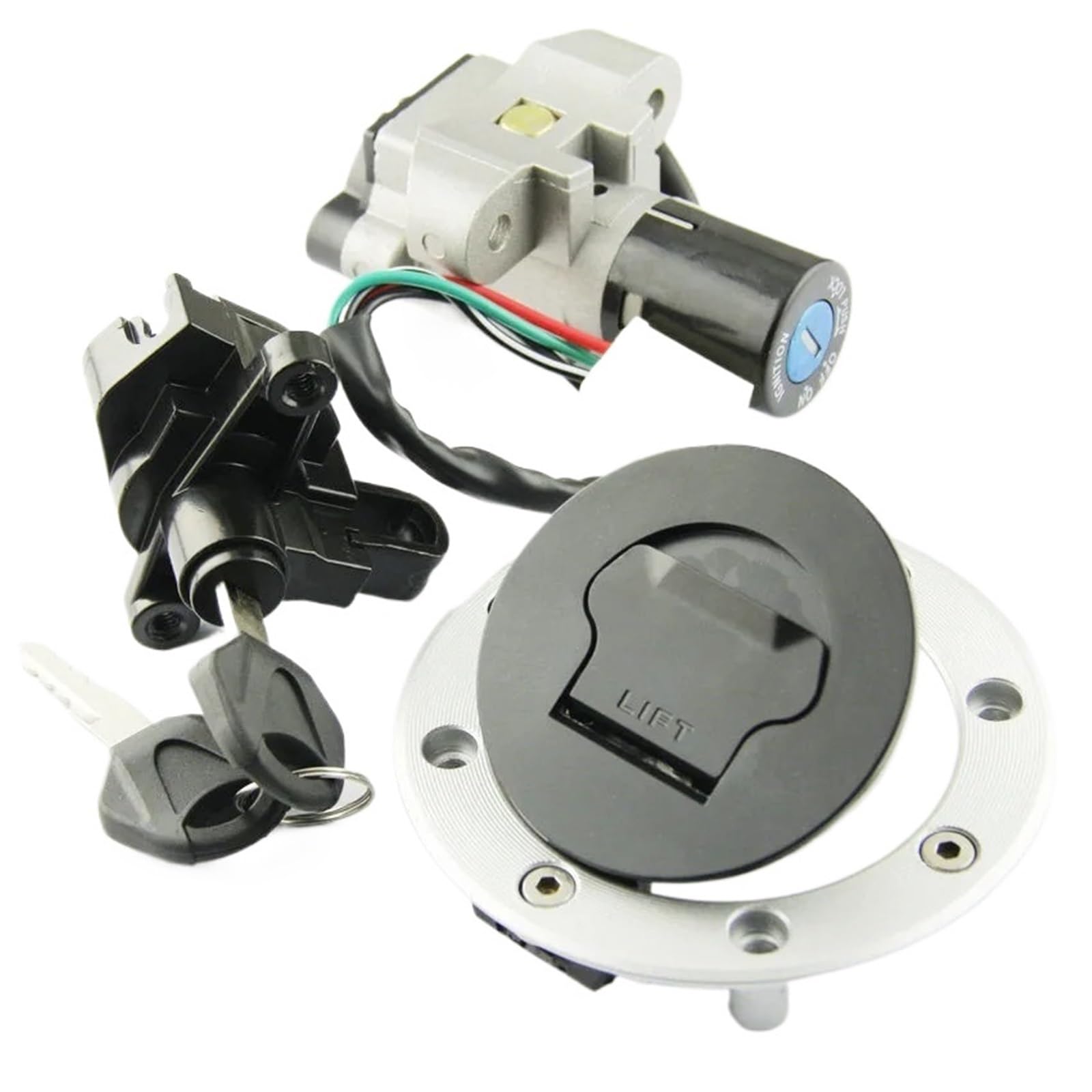 CFDEKOIB Motorrad Startschalter Kompatibel Mit Suzuki Für GSX400 Für FJ/FK/FAK/FL Für GK74A 1988–1990 Für GSXR400 Für GK76A 1990–1995 Motorrad-Tankdeckel-Zündschloss Mit Schlüssel CFDEKOIB Motorrad Startschalter Kompatibel Mit Suzuki Für GSX400 Für FJ/FK/FAK/FL Für GK74A 1988–1990 Für GSXR400 Für GK76A 1990–1995 Motorrad-Tankdeckel-Zündschloss Mit Schlüssel von CFDEKOIB
