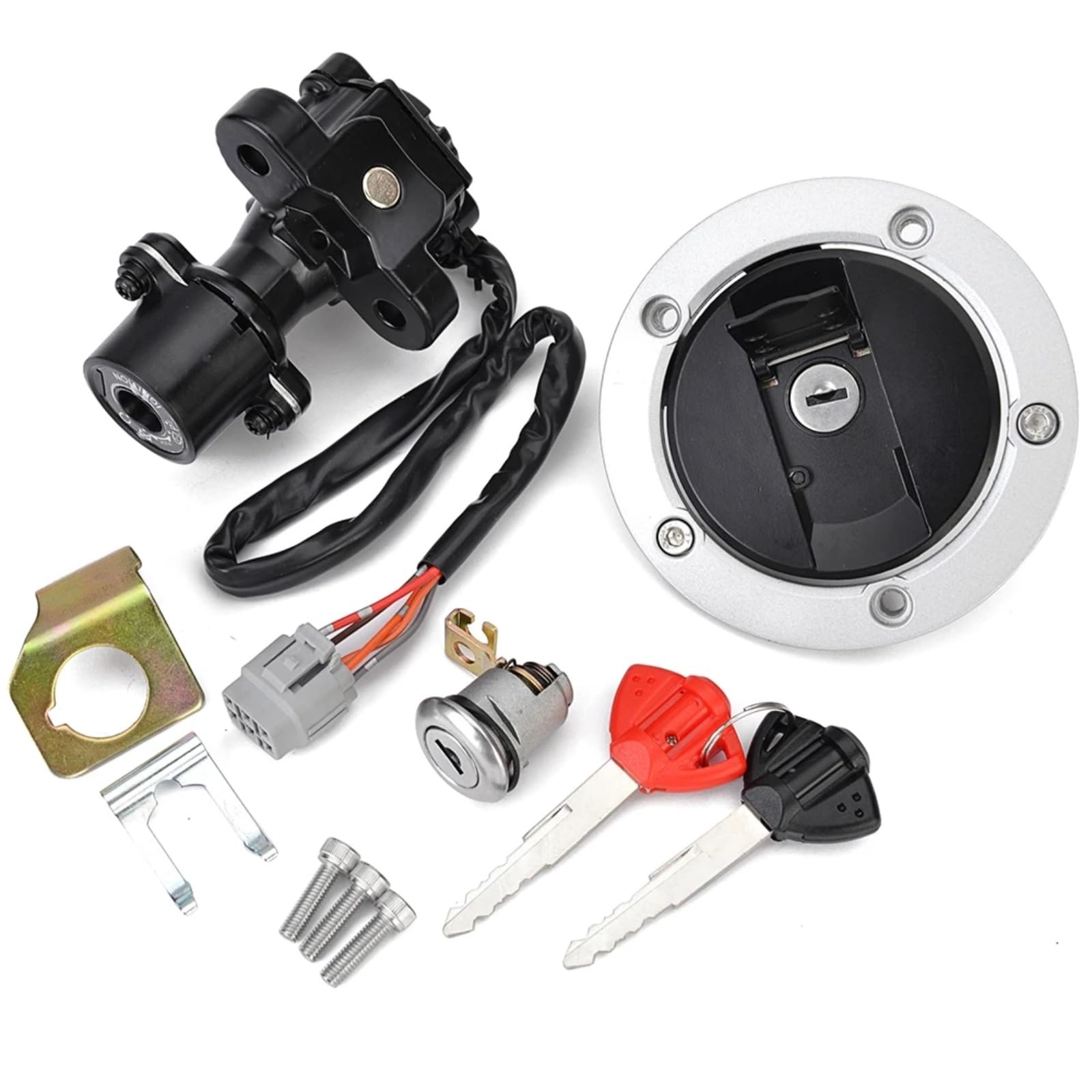 CFDEKOIB Motorrad Startschalter Kompatibel Mit Suzuki Für GSXR600 Für GSXR750 2006–2018 Für GSXR1000 2005–2018 Motorrad-Zündschalter, Tankdeckel-Sperrschlüssel 37101–40820 37101–40821 CFDEKOIB Motorrad Startschalter Kompatibel Mit Suzuki Für GSXR600 Für GSXR750 2006–2018 Für GSXR1000 2005–2018 Motorrad-Zündschalter, Tankdeckel-Sperrschlüssel 37101–40820 37101–40821 von CFDEKOIB