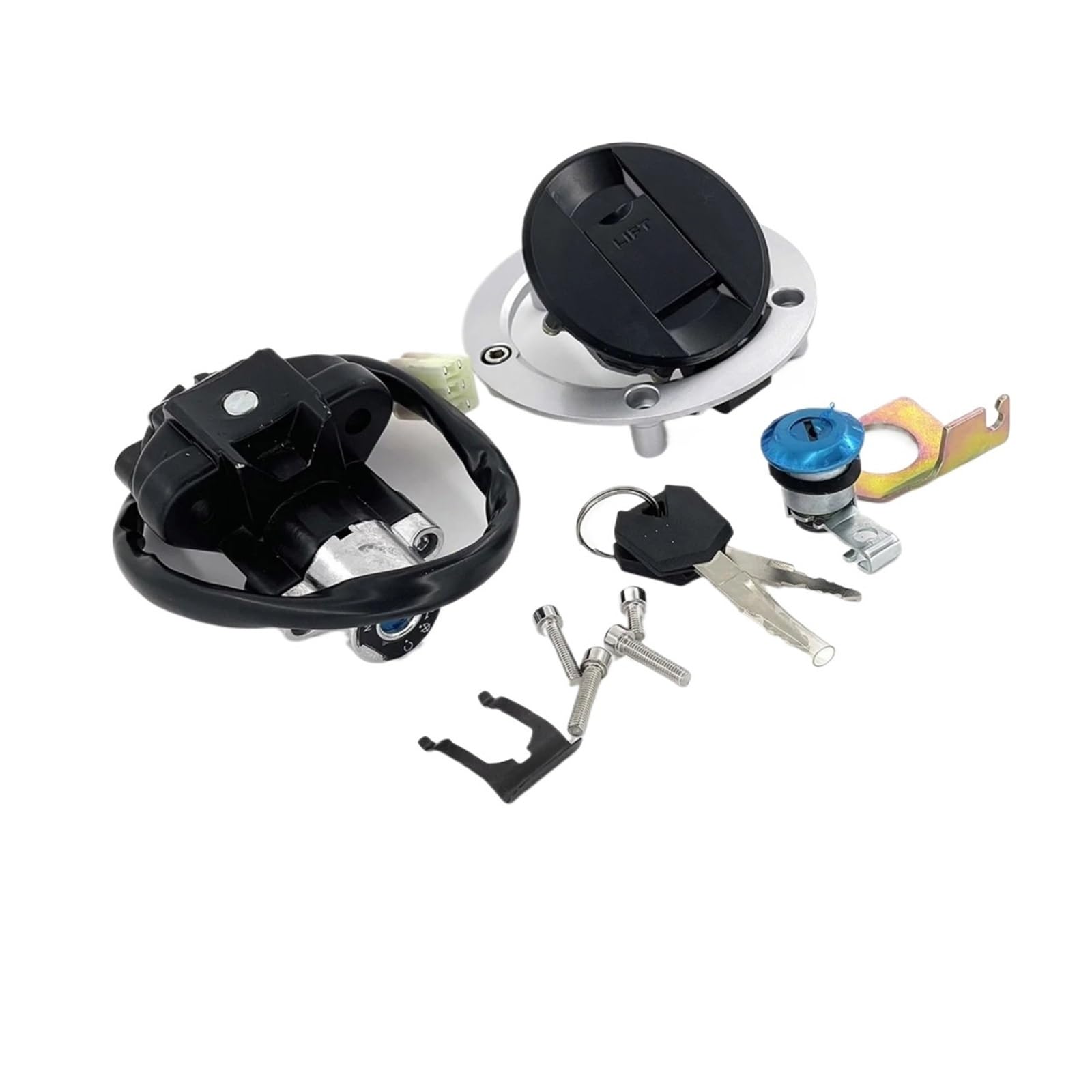 CFDEKOIB Motorrad Startschalter Kompatibel Mit Suzuki Für SV1000 2003–2007 Für GSX650 2008–2011 Für GSX1250 2010–2011 Motorrad-Zündschalterschloss, Tankdeckel, Tankdeckelschloss, Schlüsselsatz CFDEKOIB Motorrad Startschalter Kompatibel Mit Suzuki Für SV1000 2003–2007 Für GSX650 2008–2011 Für GSX1250 2010–2011 Motorrad-Zündschalterschloss, Tankdeckel, Tankdeckelschloss, Schlüsselsatz von CFDEKOIB