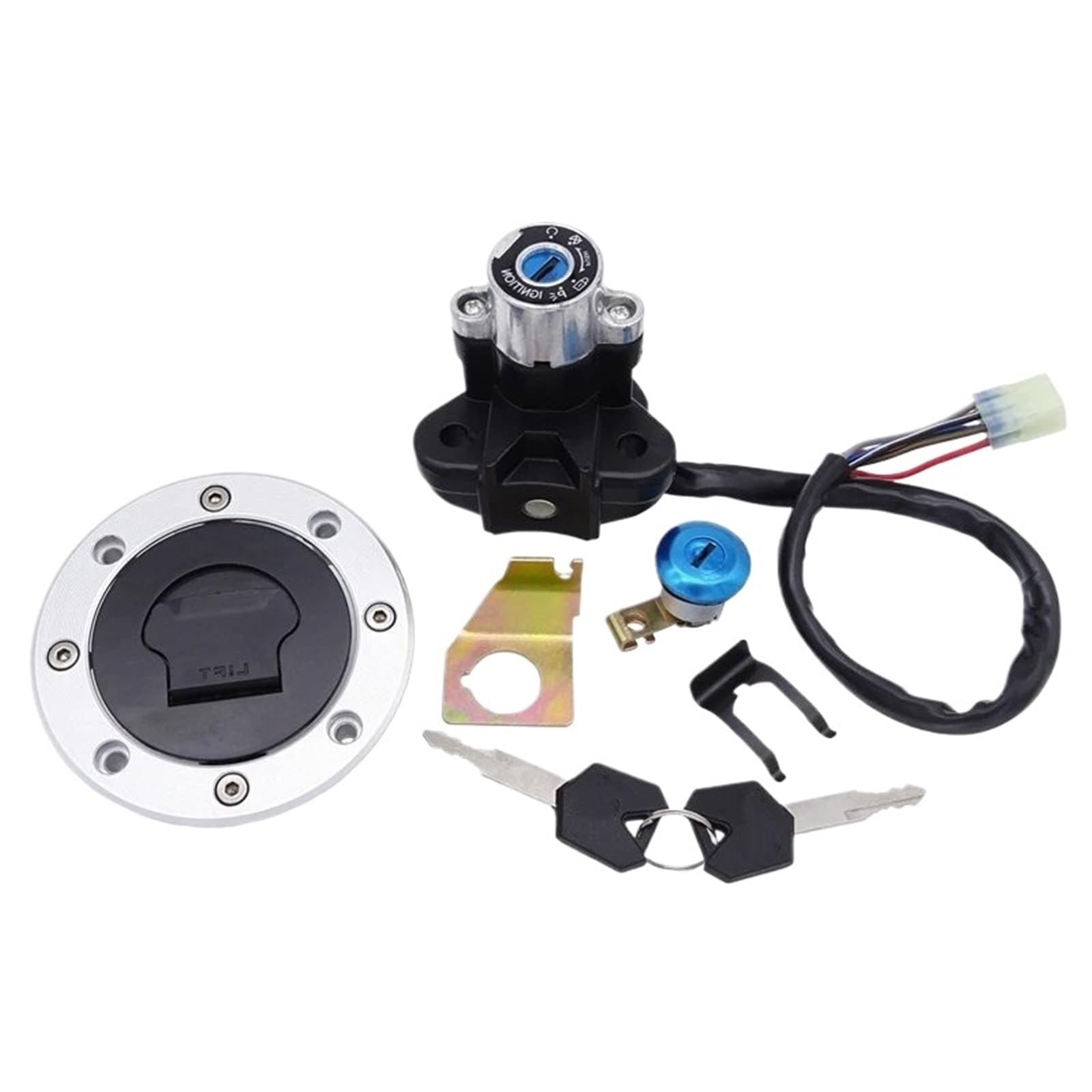 CFDEKOIB Motorrad Startschalter Kompatibel Mit Suzuki Für SV1000 2003–2007 Für SV650 2008–2012 Für SFV650 2009–2015 Für GSX1250 2010–2011 Motorrad-Zündschalterschloss-Tankdeckel-Kit CFDEKOIB Motorrad Startschalter Kompatibel Mit Suzuki Für SV1000 2003–2007 Für SV650 2008–2012 Für SFV650 2009–2015 Für GSX1250 2010–2011 Motorrad-Zündschalterschloss-Tankdeckel-Kit von CFDEKOIB
