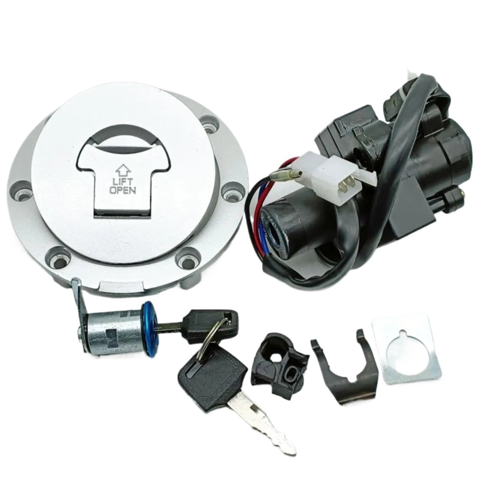 CFDEKOIB Motorrad Startschalter Kompatibel Mit VFR400 Für NC30 1989 1990 1991 1992 Für RVF400 Für NC35 1994 1995 1996 Für NSR250 MC18 MC21 Zündschlossschloss Tankdeckel 35100-MR8-027 CFDEKOIB Motorrad Startschalter Kompatibel Mit VFR400 Für NC30 1989 1990 1991 1992 Für RVF400 Für NC35 1994 1995 1996 Für NSR250 MC18 MC21 Zündschlossschloss Tankdeckel 35100-MR8-027 von CFDEKOIB