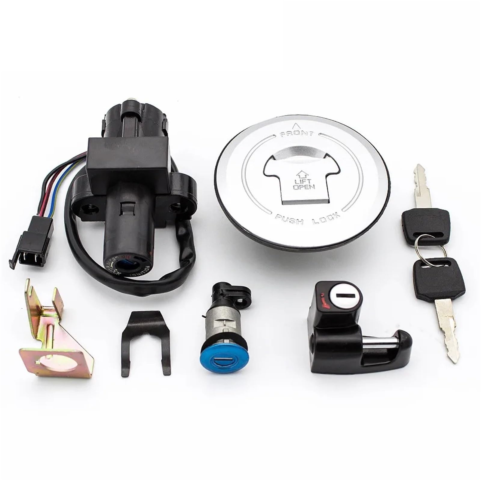 CFDEKOIB Motorrad Startschalter Kompatibel Mit VTR250 MC33 1998–2007 Für CBR250 MC17 MC19 MC22. Motorrad-Tankdeckel-Starter-Zündschloss Mit 2 Schlüsseln. Motorradschlösser CFDEKOIB Motorrad Startschalter Kompatibel Mit VTR250 MC33 1998–2007 Für CBR250 MC17 MC19 MC22. Motorrad-Tankdeckel-Starter-Zündschloss Mit 2 Schlüsseln. Motorradschlösser von CFDEKOIB