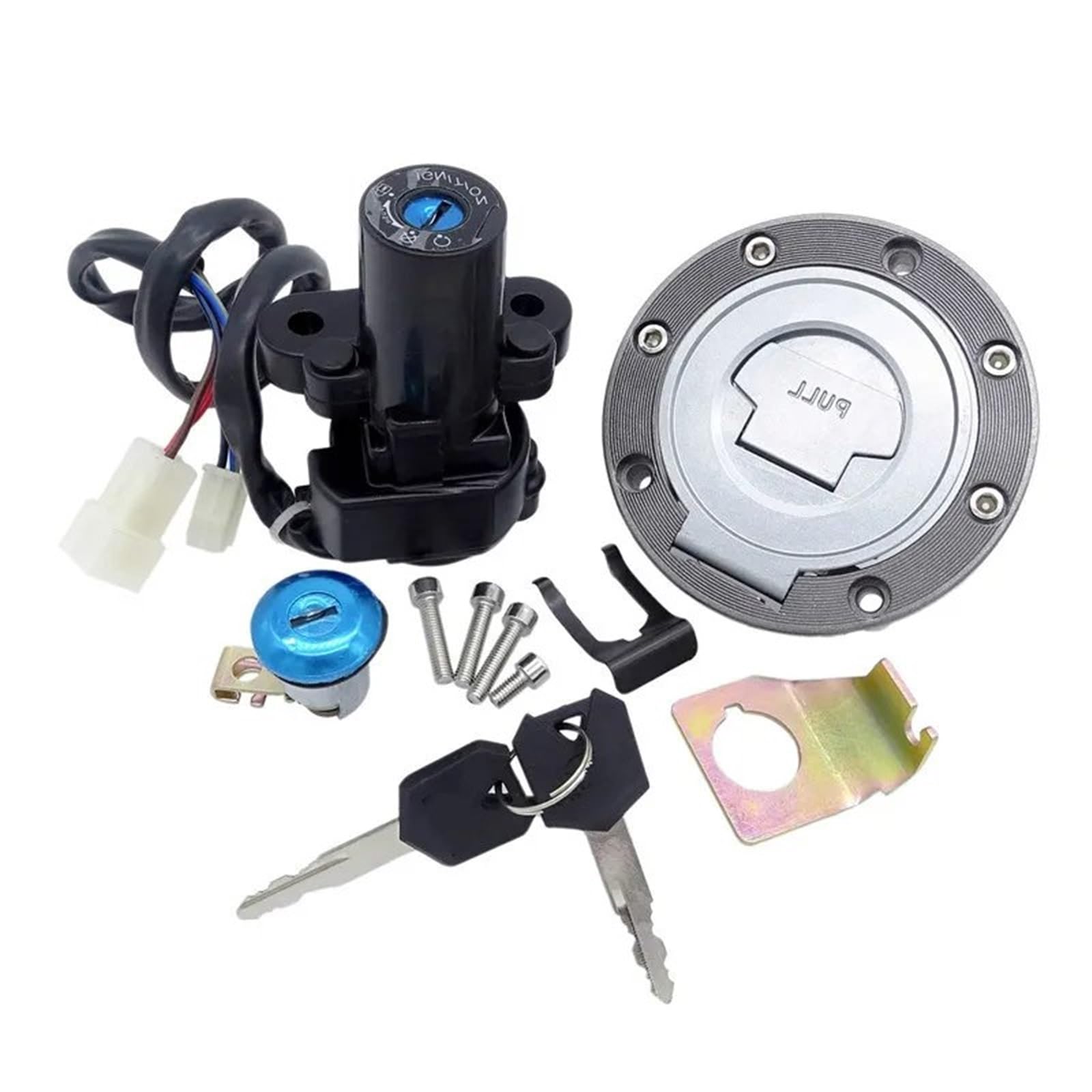 CFDEKOIB Motorrad Startschalter Kompatibel Mit Yamaha Für FJR1300 2001–2005 Für YZF-R6 2006–2011 Für YZF-R1 2007–2011 Für YZF-R6S 2008 2009 Motorrad-Zündschalterschloss, Tankdeckel CFDEKOIB Motorrad Startschalter Kompatibel Mit Yamaha Für FJR1300 2001–2005 Für YZF-R6 2006–2011 Für YZF-R1 2007–2011 Für YZF-R6S 2008 2009 Motorrad-Zündschalterschloss, Tankdeckel von CFDEKOIB