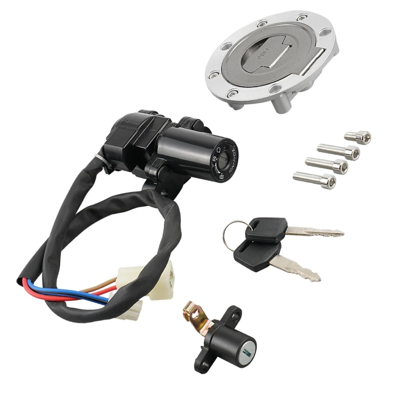 CFDEKOIB Motorrad Startschalter Kompatibel Mit Yamaha Für FZ09 2014–2016 Für FJ09 Für FZ07 2015–2016 Für FJ13 Für FJ1300 2001–2016 15C1061900 Motorrad-Zündschalterschloss Tankdeckel CFDEKOIB Motorrad Startschalter Kompatibel Mit Yamaha Für FZ09 2014–2016 Für FJ09 Für FZ07 2015–2016 Für FJ13 Für FJ1300 2001–2016 15C1061900 Motorrad-Zündschalterschloss Tankdeckel von CFDEKOIB
