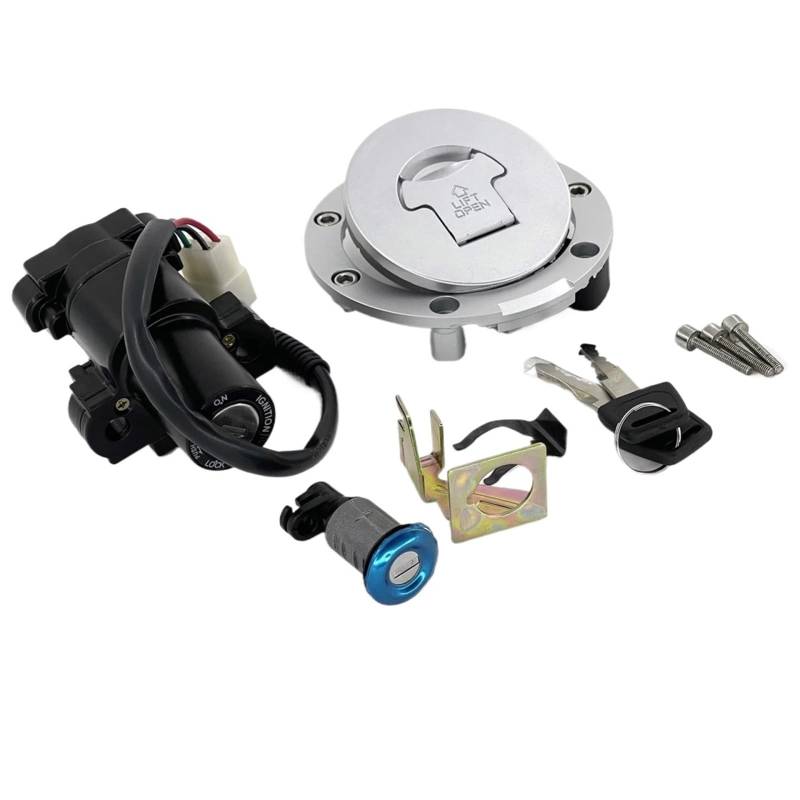 CFDEKOIB Motorrad Startschalter Kompatibel Mit Yamaha Für MT03 Für FZ6R Für XJ6 Für MT09 Für FZ09. Motorrad-Startzündschlossschloss, Tankdeckel-Abdeckungsschlüssel von CFDEKOIB