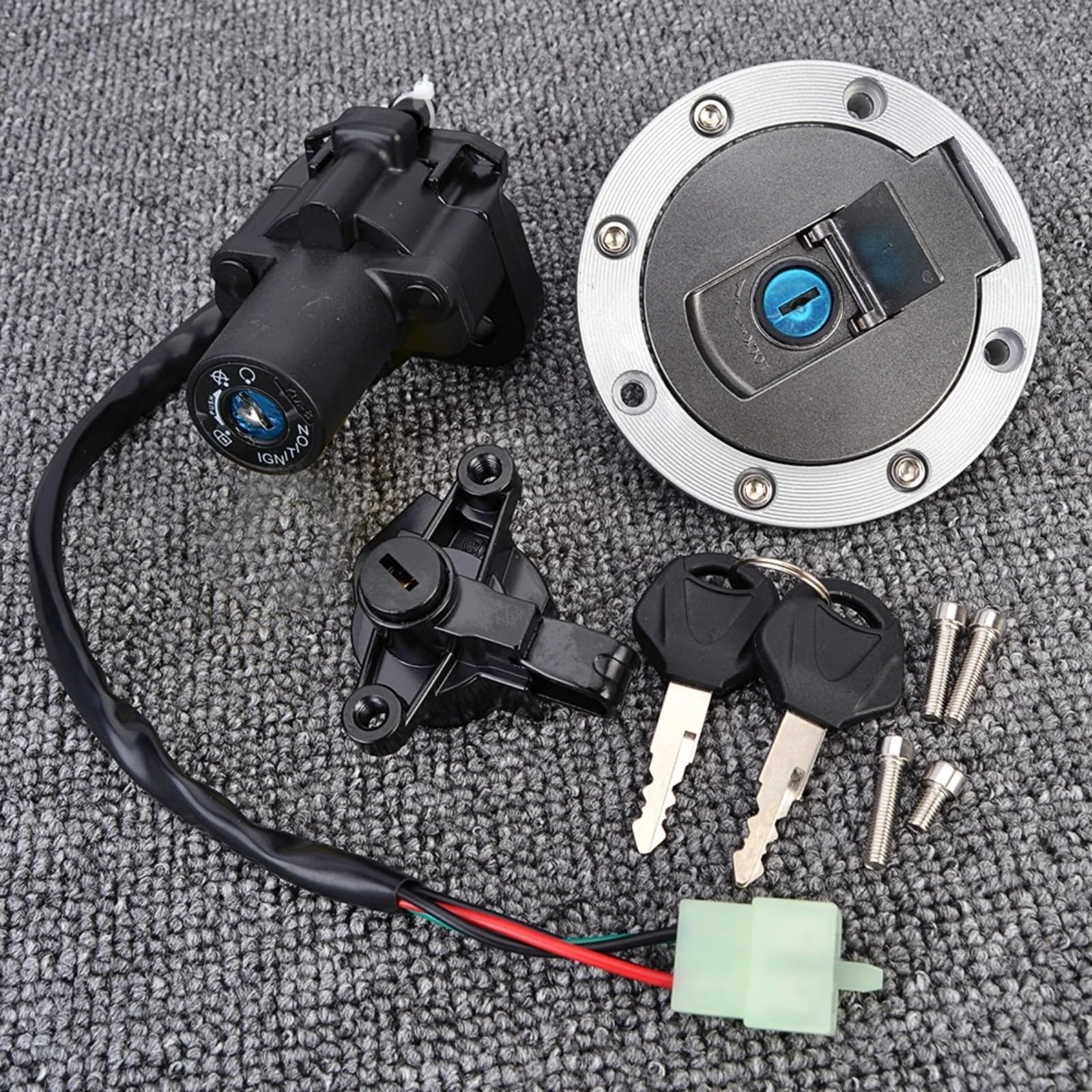 CFDEKOIB Motorrad Startschalter Kompatibel Mit Yamaha Für XJR400 1993–1999 Für XJR1200 1995–1998 Für XJR1300 1999 Motorrad-Zündschalter-Sperrschlüssel Motorrad-Schlosssatz Tankdeckel CFDEKOIB Motorrad Startschalter Kompatibel Mit Yamaha Für XJR400 1993–1999 Für XJR1200 1995–1998 Für XJR1300 1999 Motorrad-Zündschalter-Sperrschlüssel Motorrad-Schlosssatz Tankdeckel von CFDEKOIB