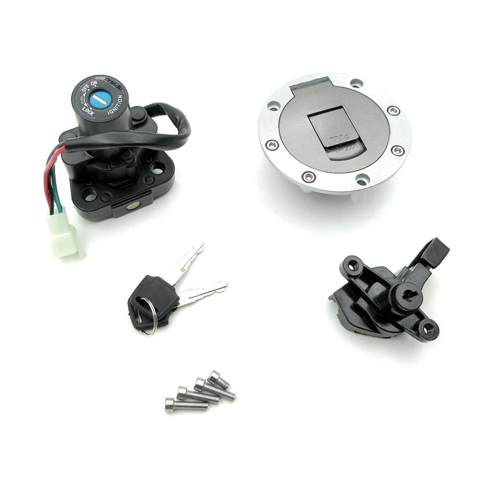 CFDEKOIB Motorrad Startschalter Kompatibel Mit Yamaha Für XJR400 1996–2002 Für XJR1200 1994–1998 Motorrad-Zündschalter, Startschloss, Tankdeckel CFDEKOIB Motorrad Startschalter Kompatibel Mit Yamaha Für XJR400 1996–2002 Für XJR1200 1994–1998 Motorrad-Zündschalter, Startschloss, Tankdeckel von CFDEKOIB