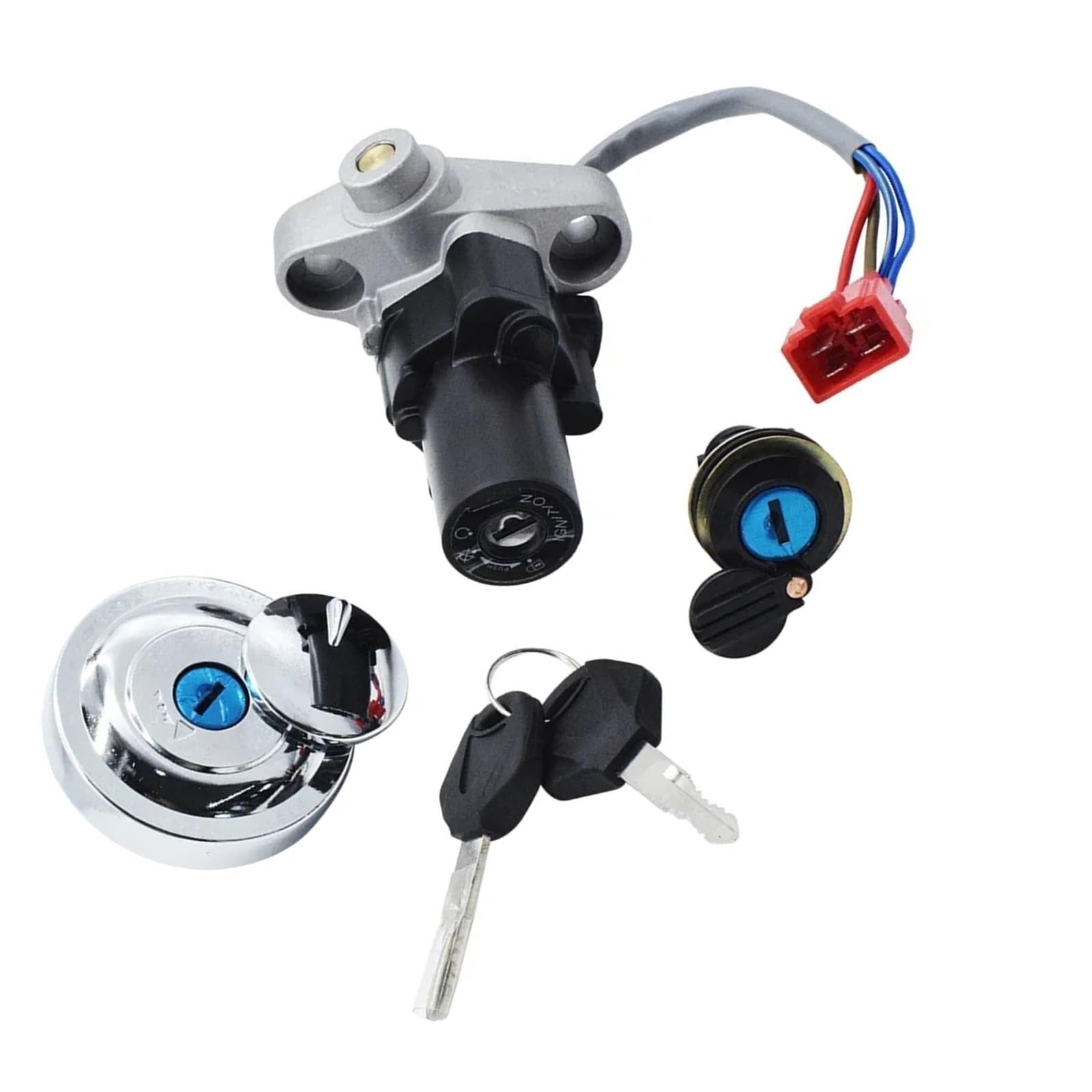 CFDEKOIB Motorrad Startschalter Kompatibel Mit Yamaha Für XVS1100 Für V-Star Für Custom 1999–2011 Für Silverado 2003–2011 4TR-82501-00 Motorrad-Tankdeckel-Zündschalter-Schlossbaugruppe CFDEKOIB Motorrad Startschalter Kompatibel Mit Yamaha Für XVS1100 Für V-Star Für Custom 1999–2011 Für Silverado 2003–2011 4TR-82501-00 Motorrad-Tankdeckel-Zündschalter-Schlossbaugruppe von CFDEKOIB