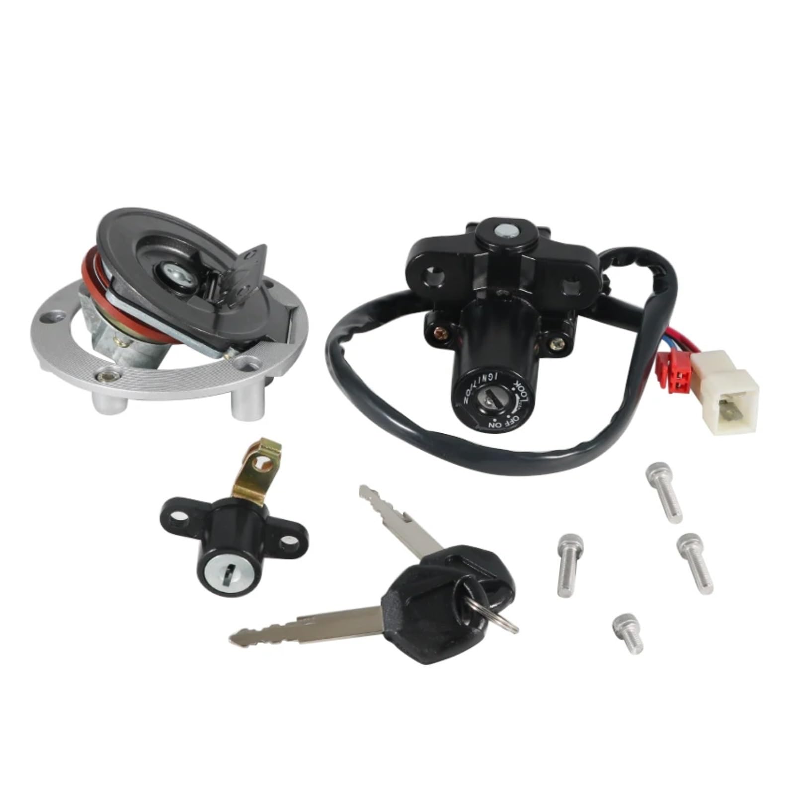 CFDEKOIB Motorrad Startschalter Kompatibel Mit Yamaha Für YZF-R1 1998–2003 Für YZF-R6 1999–2005 Für MT-03 2006–2012, Modifiziertes Motorradzubehör, Zündschlossschloss, Tankdeckel CFDEKOIB Motorrad Startschalter Kompatibel Mit Yamaha Für YZF-R1 1998–2003 Für YZF-R6 1999–2005 Für MT-03 2006–2012, Modifiziertes Motorradzubehör, Zündschlossschloss, Tankdeckel von CFDEKOIB