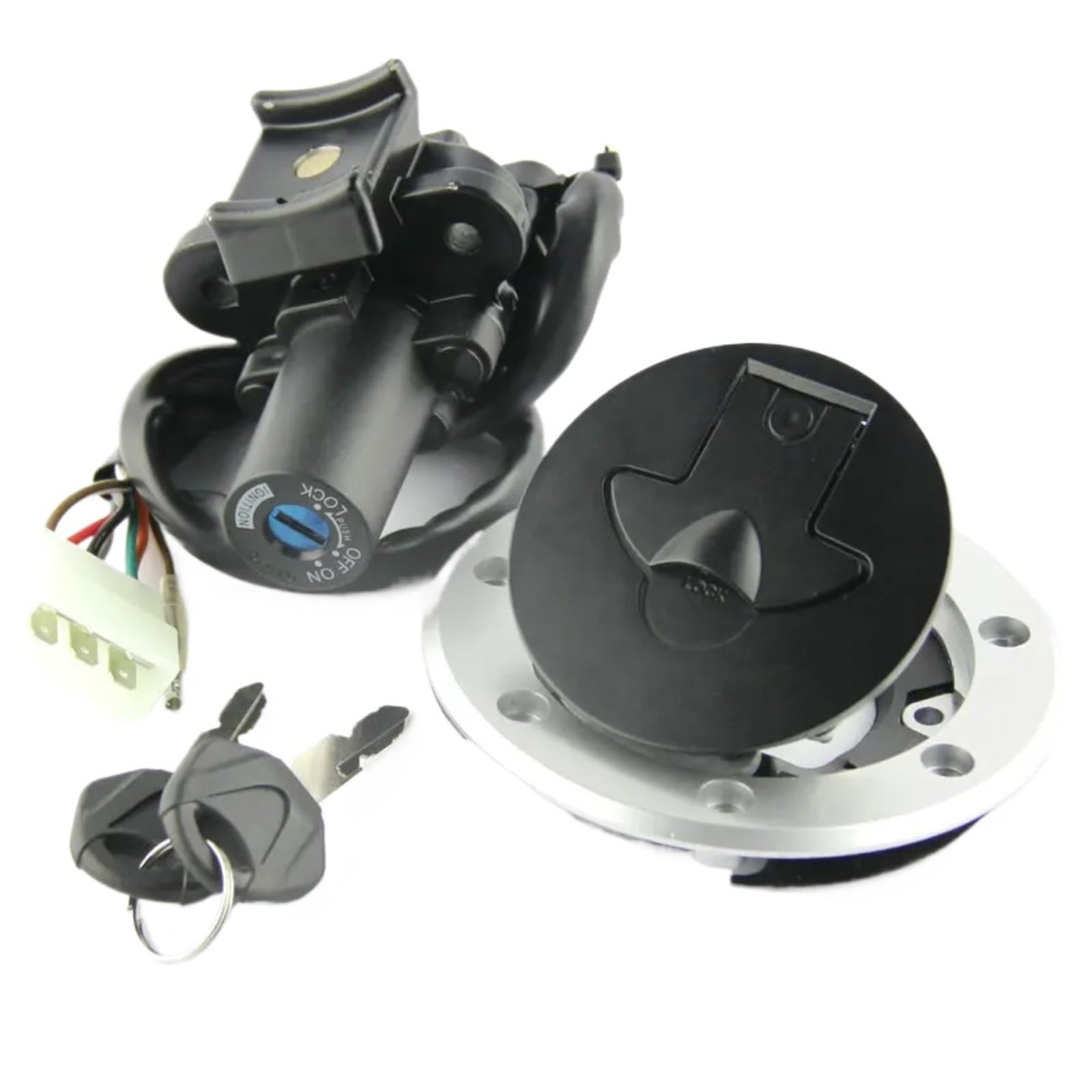 CFDEKOIB Motorrad Startschalter Kompatibel Mit ZXR750 Für ZXR400 Für ZR400 Xanthus Für ZZR400 Für ZZR600 Motorrad-Tankdeckel-Zündschloss Mit 2 Schlüsseln CFDEKOIB Motorrad Startschalter Kompatibel Mit ZXR750 Für ZXR400 Für ZR400 Xanthus Für ZZR400 Für ZZR600 Motorrad-Tankdeckel-Zündschloss Mit 2 Schlüsseln von CFDEKOIB