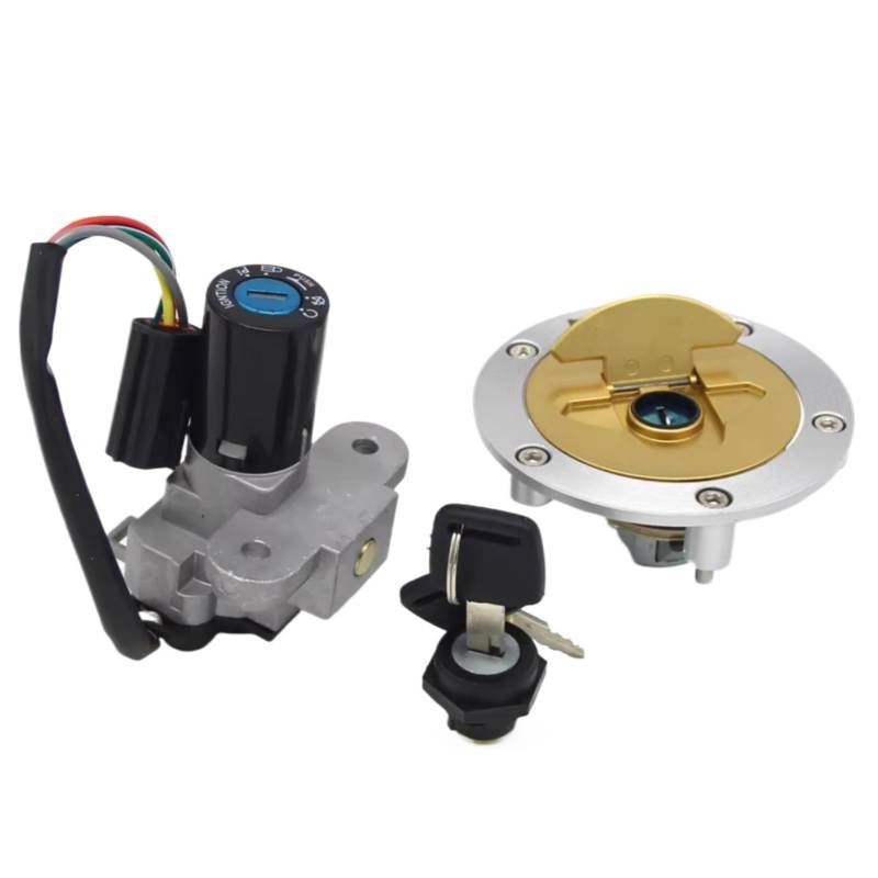 CFDEKOIB Motorrad Zündschloss Kompatibel Mit Ducati Für 848 2011–2013 Für Multistrada 620 2005–2007 Für 1098/1098S 2007–2008 Motorrad Für Sitz Für Tankdeckel-Kit Zündschalter von CFDEKOIB