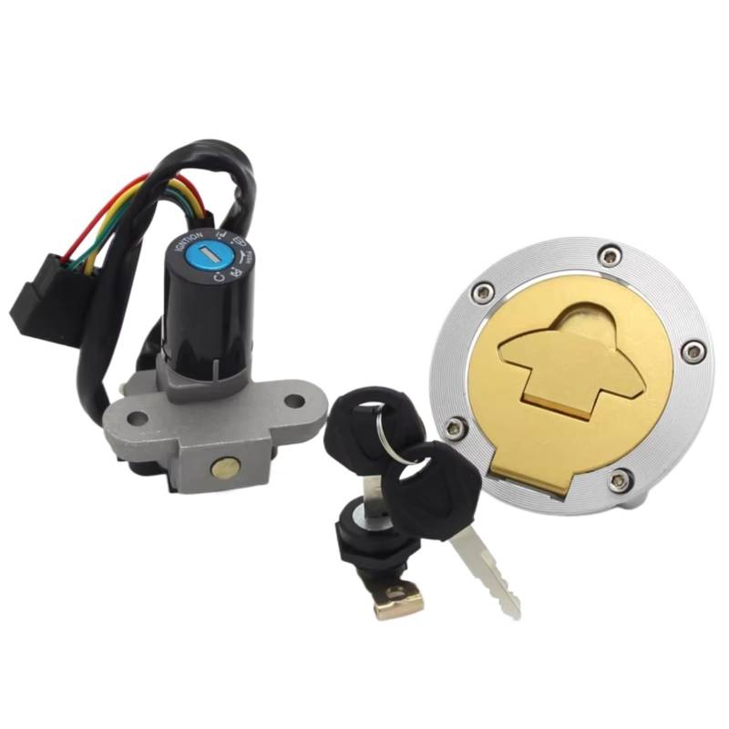 CFDEKOIB Motorrad Zündschloss Kompatibel Mit Ducati Für 916 Für ST4 1994–2000 Für 916 SP 1994–1996 Für 996 SPS 1997–1998 Motorrad-Zündschalter-Tankdeckel von CFDEKOIB