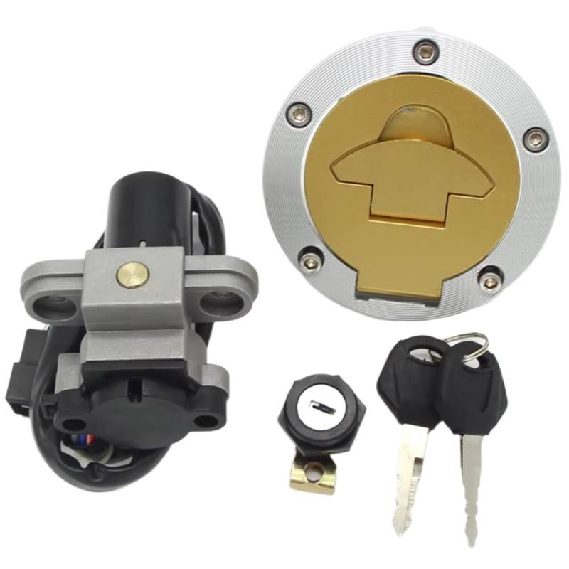 CFDEKOIB Motorrad Zündschloss Kompatibel Mit Ducati Für 996SPS 1999 Für 996SPS III 2000 Für 998 2002 2003 Motorrad-Zündschalter Tankdeckel Motorradzubehör von CFDEKOIB