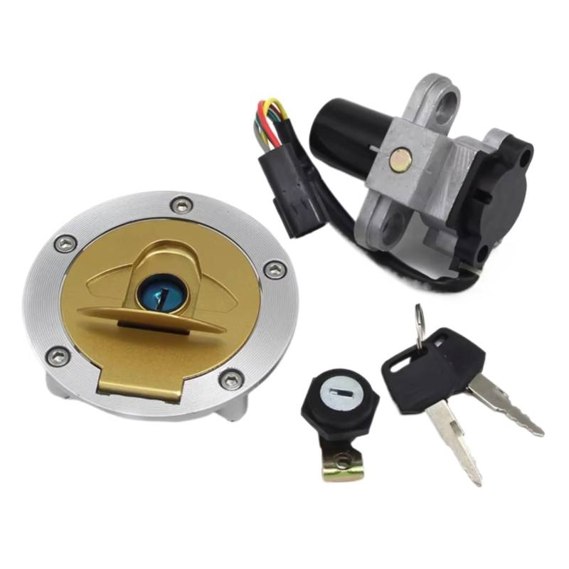 CFDEKOIB Motorrad Zündschloss Kompatibel Mit Ducati Für Hypermotard 1100 2007 2008 2009 2010 2011 2012 Für Monster1200/1200S 2014 Motorrad-Zündschalter-Tankdeckel von CFDEKOIB