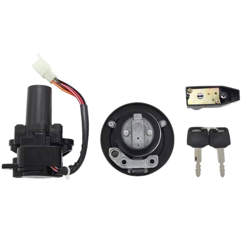 CFDEKOIB Motorrad Zündschloss Kompatibel Mit Für KLX250 Für D-Tracker 2001–2014 Für KLX250S 2009–2014 Für KLX250SF 2009–2010 Motorrad-Zündschalter-Tankdeckel von CFDEKOIB