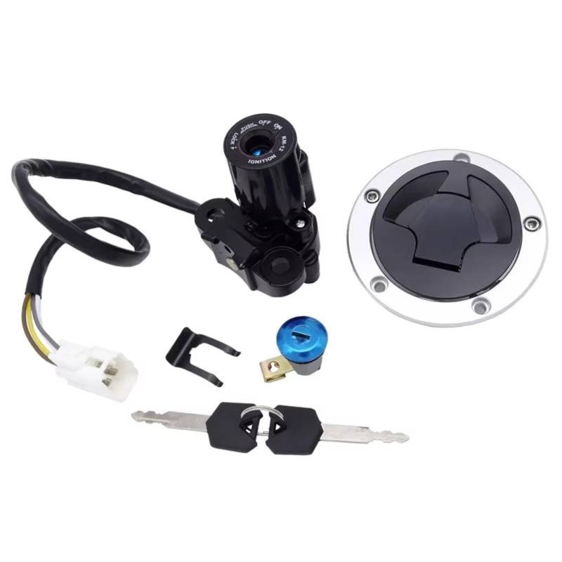 CFDEKOIB Motorrad Zündschloss Kompatibel Mit Für Z1000 2010–2016 Motorrad Zündung Startschalter Sperre Tankdeckel Abdeckung Helm Für Sitz Mit 2 Schlüssel-Set von CFDEKOIB