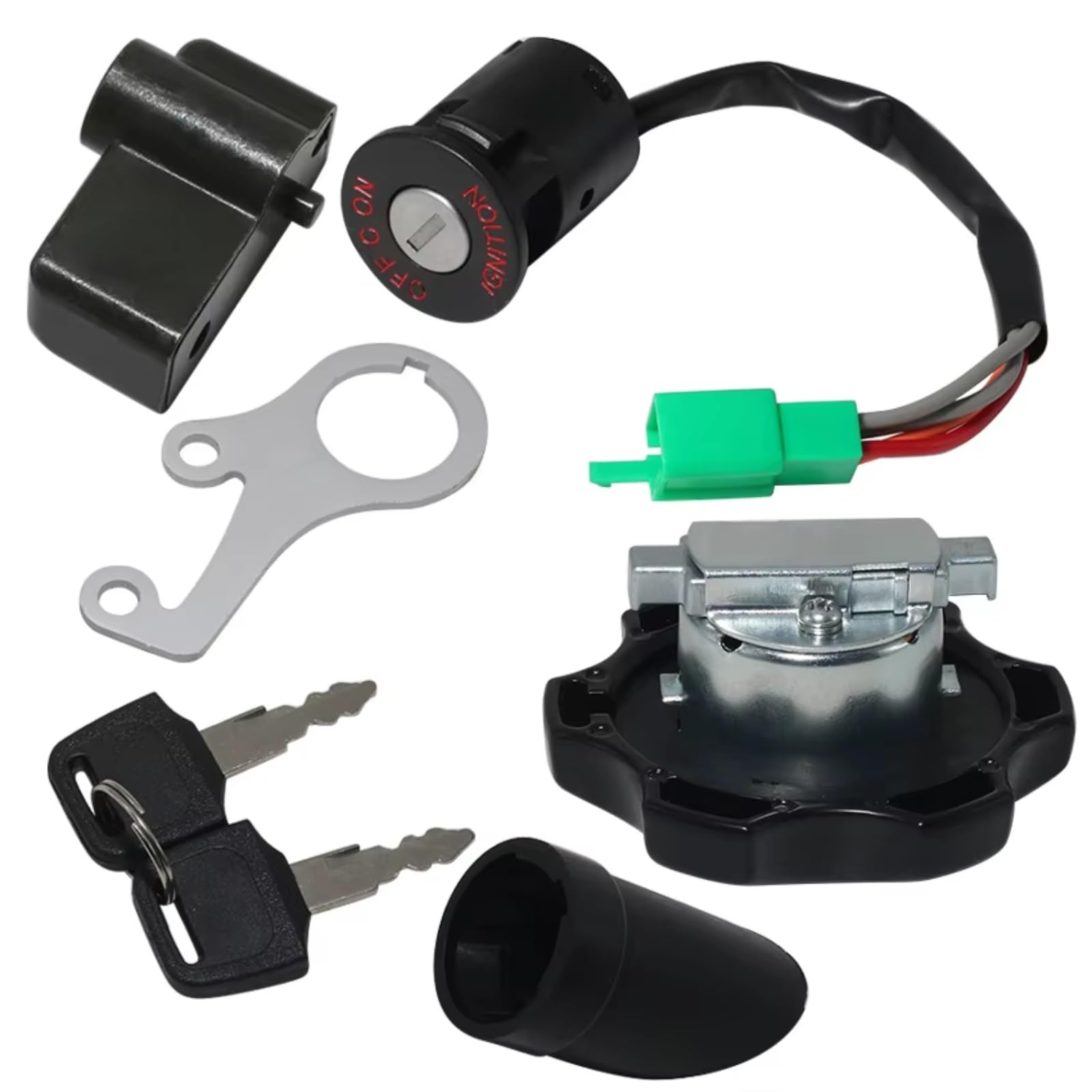 CFDEKOIB Motorrad Zündschloss Kompatibel Mit Suzuki Für DRZ400 Für DR-Z400SM 2010-2019 37110-29FA0 44200-29820 Motorradschlüssel Für Tankdeckel-Kit Zündschloss Für Sitz CFDEKOIB Motorrad Zündschloss Kompatibel Mit Suzuki Für DRZ400 Für DR-Z400SM 2010-2019 37110-29FA0 44200-29820 Motorradschlüssel Für Tankdeckel-Kit Zündschloss Für Sitz von CFDEKOIB