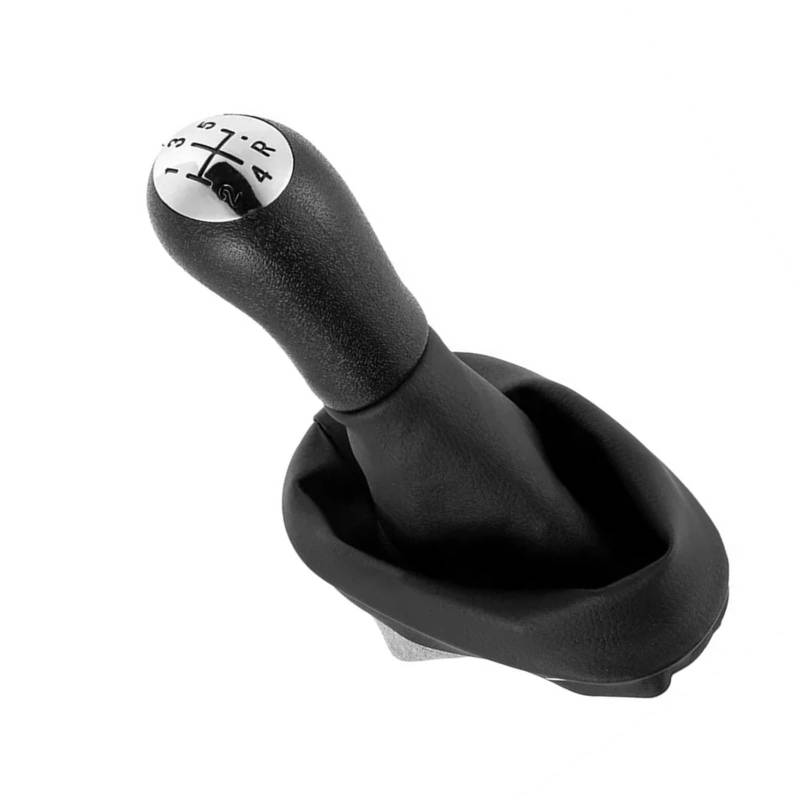 CFDEKOIB Schalthebelkopf Kompatibel Mit Für Megane II 2002 2003 2004 2005 2006 2007 2008 2009 5-Gang-Auto-Schaltknauf Mit Hebelabdeckung Kofferraumdeckel von CFDEKOIB