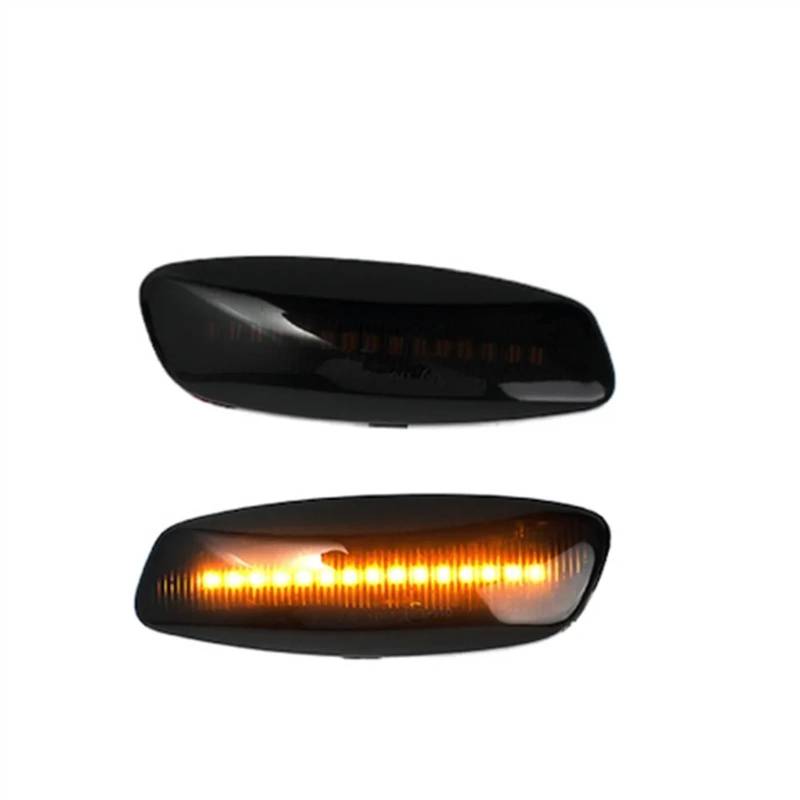 Seite Spiegel Blinker Kompatibel Mit Citroen Für C3 C4 C5 DS3 DS4 2010 2011 2012 2013 2014 2015-2019, 2-TLG. Dynamische Seitenmarkierungsleuchten, Blinker(Smoked Type) von CFDEKOIB