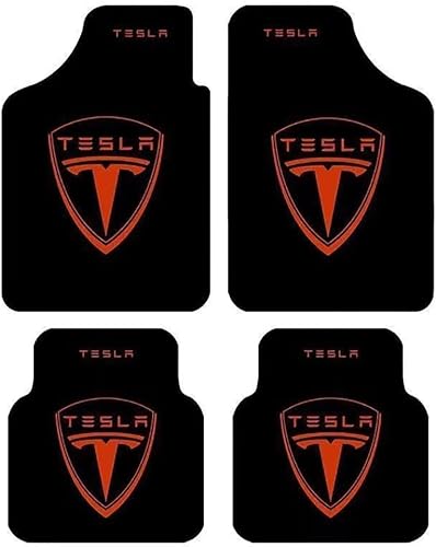 Auto FußMatten für Tesla Model S 2013-2022, wasserdichte rutschfeste Abriebfest Allwetter Schutz Automatten Innenraum Zubehör von CFIZZ