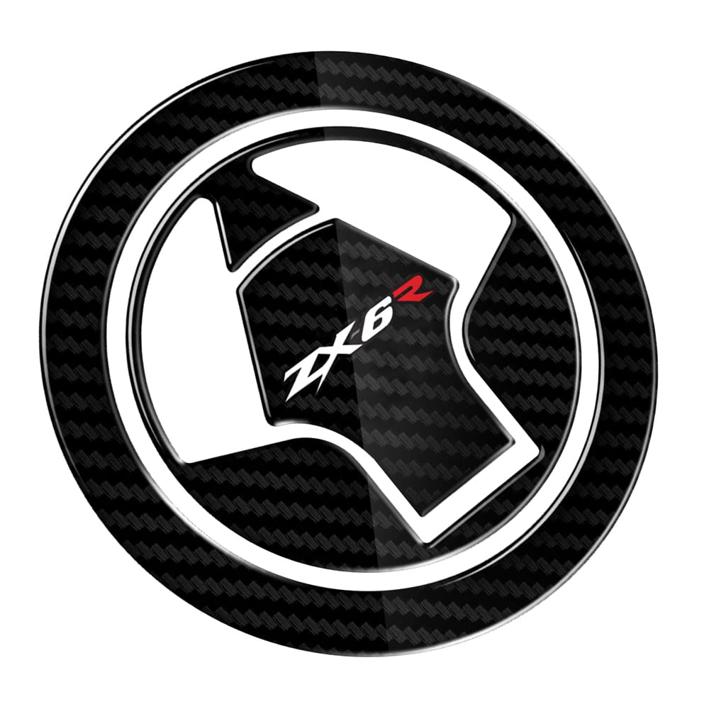 Für Ninja ZX-6R ZX6R ZX636 2007-2017 2016 2015 2014 Motorrad Tankdeckel Abdeckung 3D Kohlefaser Schutzfolie Aufkleber von CFMY