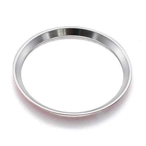 Aluminiumlegierung Lenkrad Dekoration Aufkleber Ring Abdeckung Für Mercedes Benz A Klasse B Klasse C Klasse E Klasse GLK GLA CLA GLC (Style Big (internal diameter: 58mm), Silver) von CFS