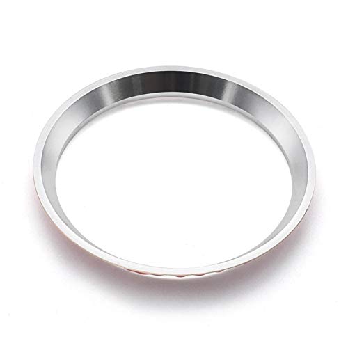 Aluminiumlegierung Lenkrad Dekoration Aufkleber Ring Abdeckung Für Mercedes Benz A Klasse B Klasse C Klasse E Klasse GLK GLA CLA GLC (Style Little (internal diameter: 51mm), Silver) von CFS