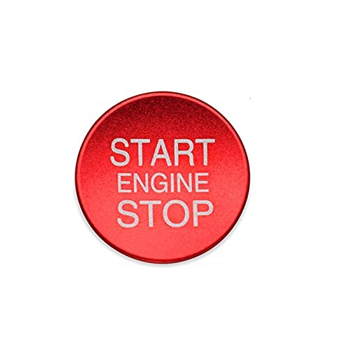 Aluminiumlegierung Motor Start Stop Taste Abdeckung Verkleidung Dekoration Zündschalter Taste Abdeckung Aufkleber für Alfa Romeo Giulietta Stilfser Joch 147 156 159 166 (Red) von CFS
