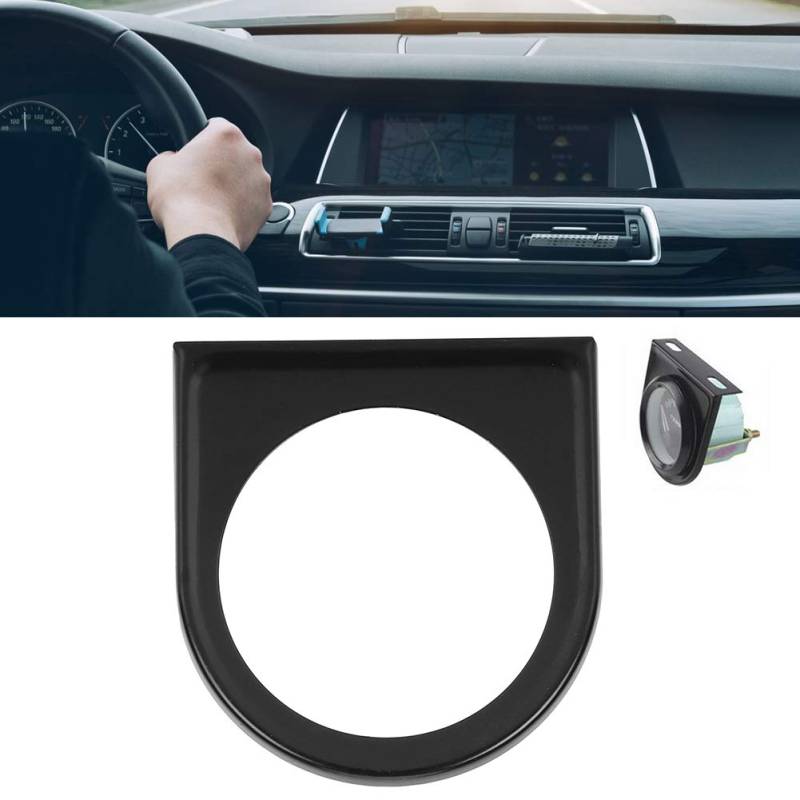 2in/52mm Eisenmesshalterungshalterung EIN Loch -Messgerät Halter Ständer Autodifikation Trim Fit Clubman LCI Trim Fit Clubman LCI für R57 Basis Roadster Grill für Stoßfänger Kühlergrill Bitte von CFTGIW