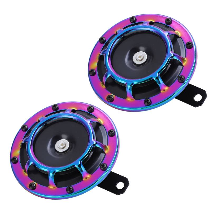 2pcs Car Horn Compact 139db? 170 DB Silber Sirene für 12 -V -LKWs RVS Motorrads Utv ATV Car Hornhornhigh Horncompact Hornca Sie Werden y Aufmerksam Machen von CFTGIW
