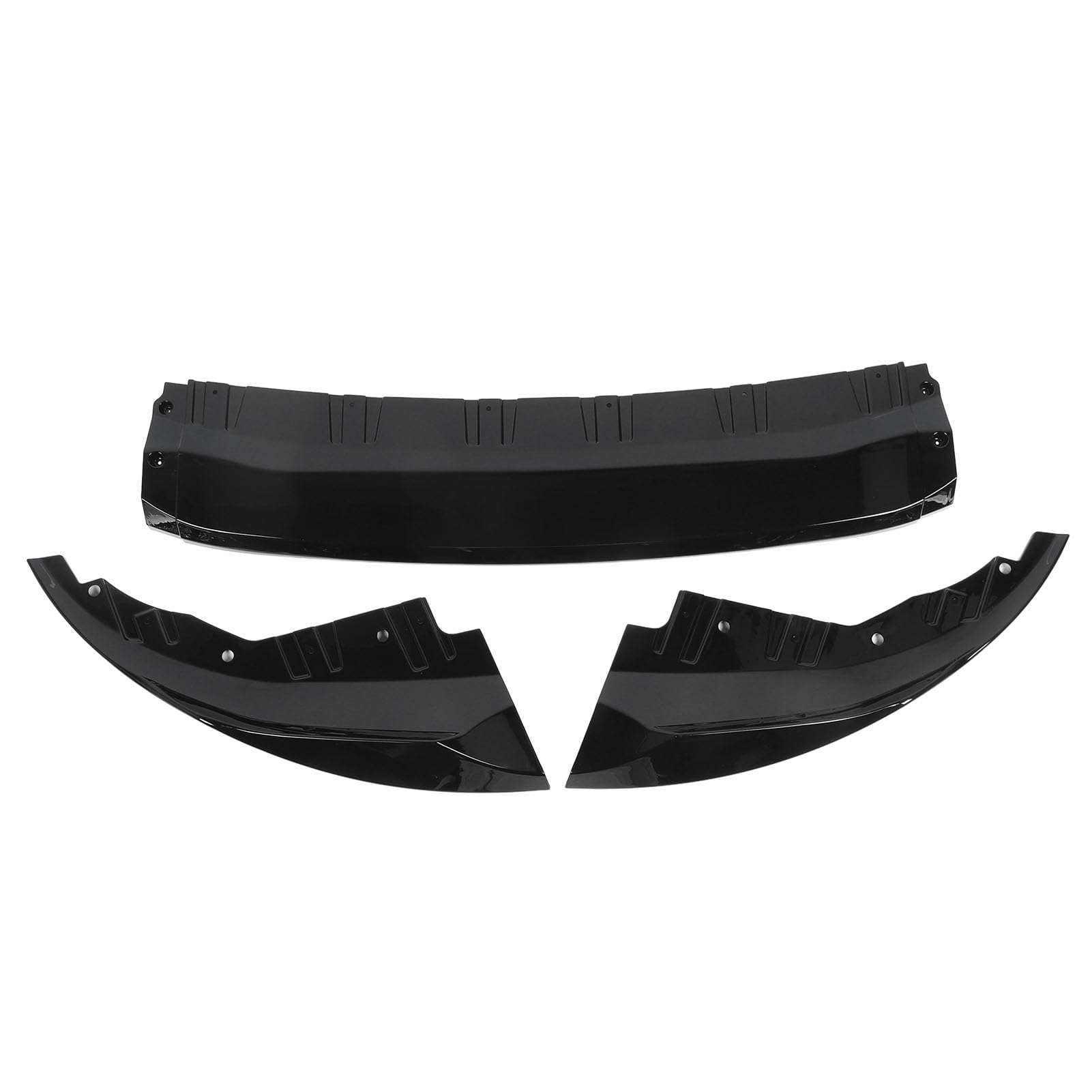 3pcs Vordere Stoßfänger Lip SPO SPO Splitter Sporty Front Lip Protector für 4er G26 M Sport 2020 und Später Kohlefaserstil Frontstoßstange für 4erfront Bary (Helles Schwarz) von CFTGIW
