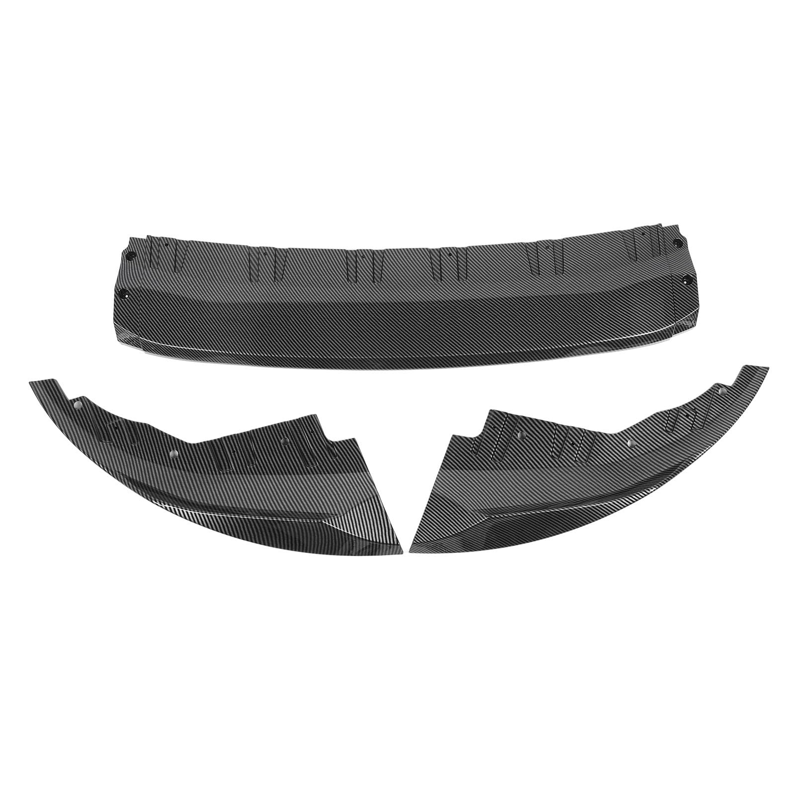 3pcs Vordere Stoßfänger Lip SPO SPO Splitter Sporty Front Lip Protector für 4er G26 M Sport 2020 und Später Kohlefaserstil Frontstoßstange für 4erfront Bary (Kohlefaser-Stil) von CFTGIW