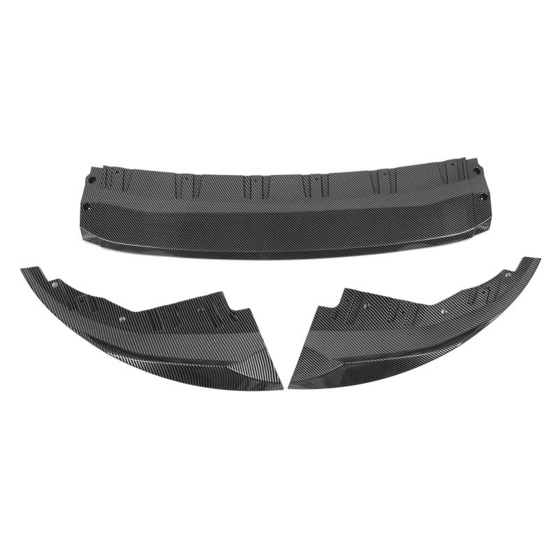 3pcs Vordere Stoßfänger Lip SPO SPO Splitter Sporty Front Lip Protector für 4er G26 M Sport 2020 und Später Kohlefaserstil Frontstoßstange für 4erfront Bary (Kohlefaser-Stil) von CFTGIW