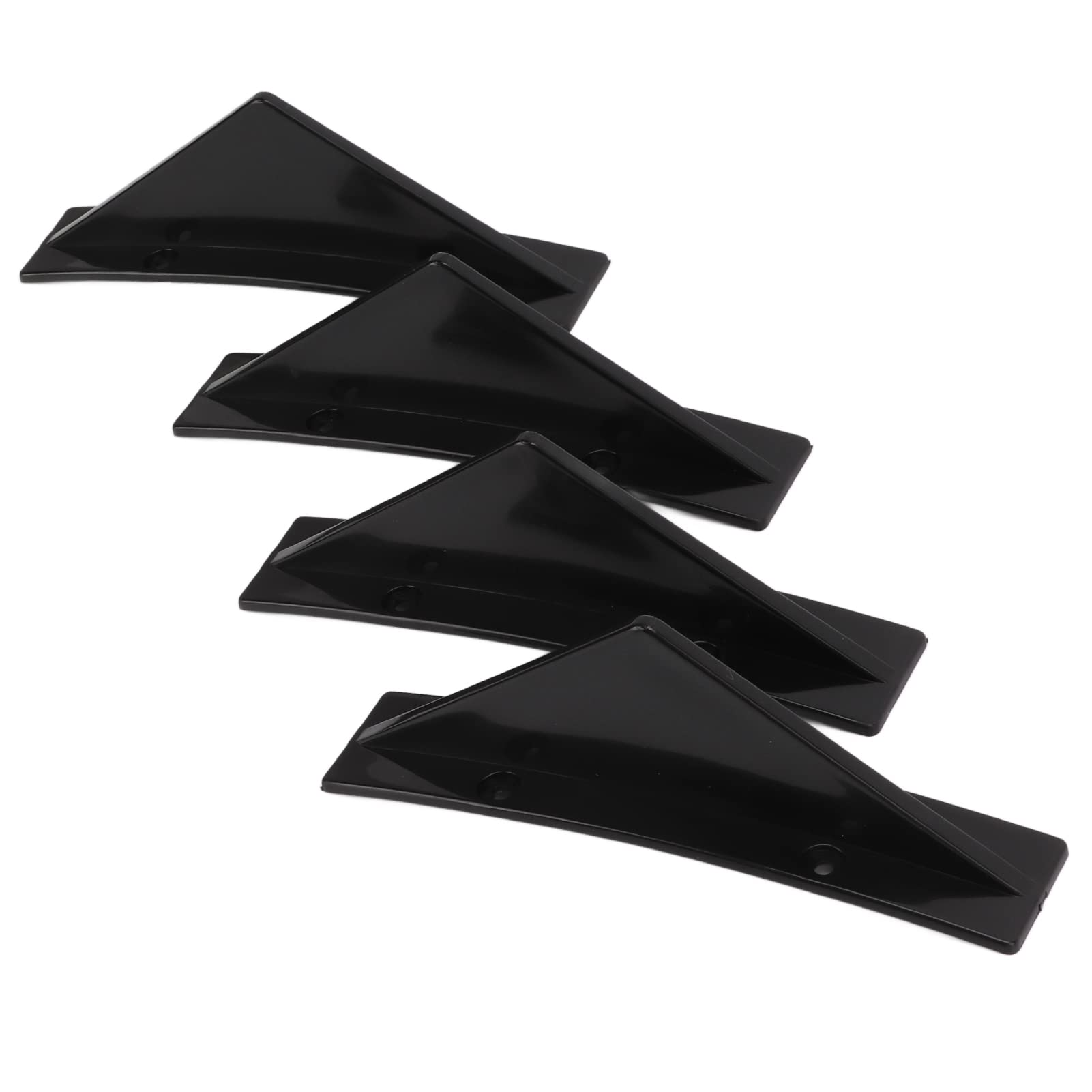 4pcs Heck Stoßfänger Diffusor Abs Gebogene Glänzende Schwarze Sposflos von CFTGIW