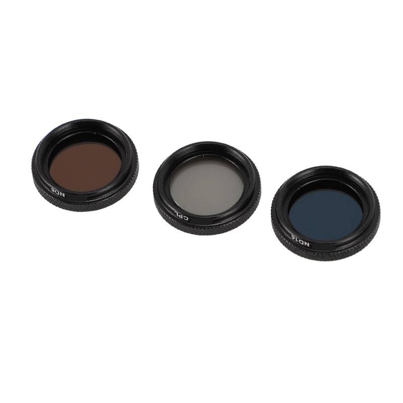 CFTGIW Aktionskamera CPL ND-Filter für GO3S 3-in-1-Objektivfilter mit CPL UV ND8 Aluminium-Legierung Optical Glass Easy Installation Storage Hase von CFTGIW