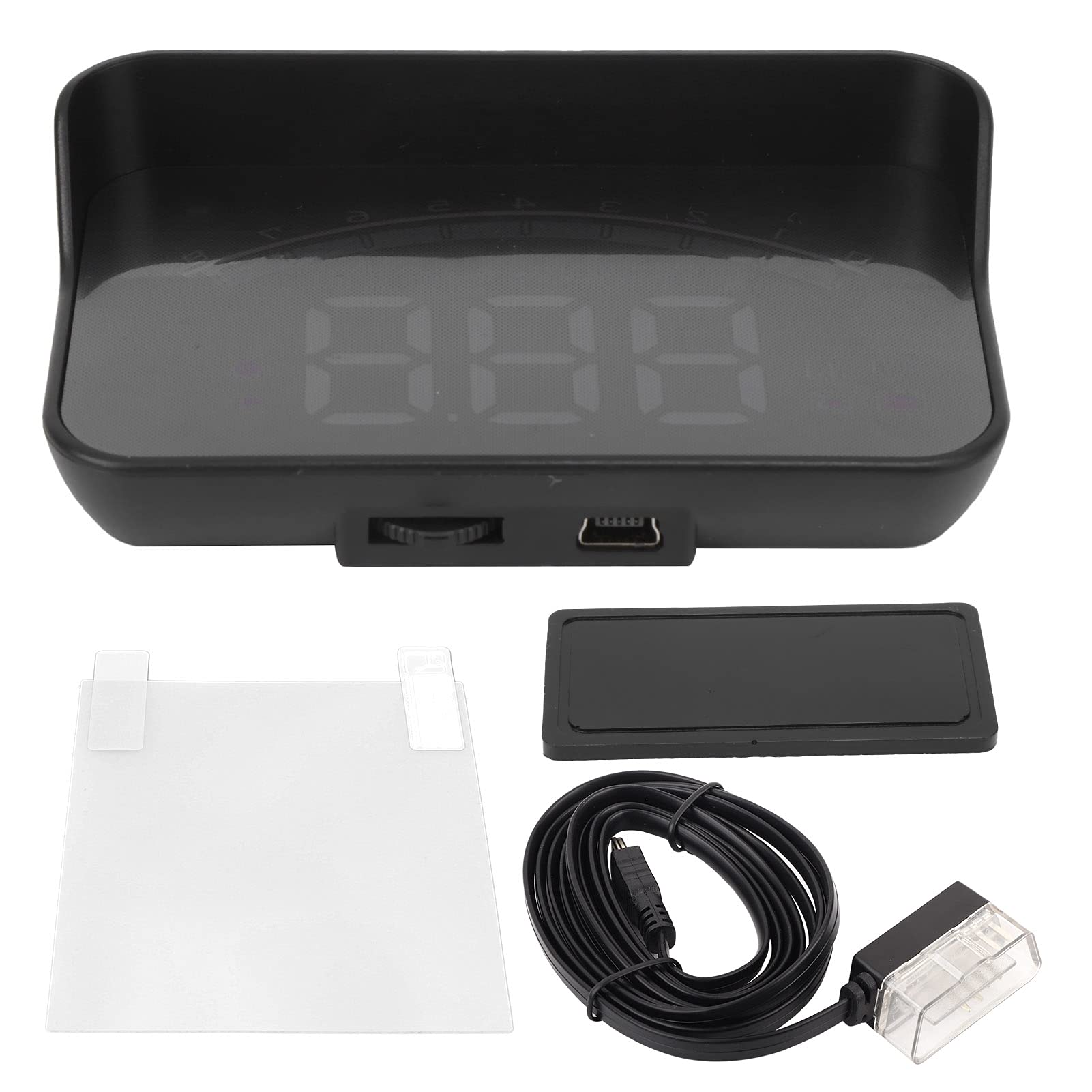 CFTGIW Universal Auto Head Up Display High Definition OBD HUD Windschutzscheibe Projektor Übergeschwindigkeit Sicherheitsalarm Auto HUD Head Up Projektor Auto Elektronisches Zubehör von CFTGIW