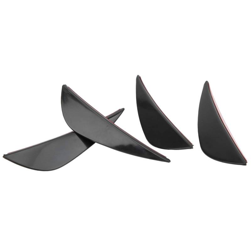CFTGIW Vordere Stoßfängerluftmesser Universal Car Stoßstange Spoiler PVC Diffusor für Aerodynamische Leistung mit Aggressivem Stil und Kratzerschutz (glänzend schwarz) von CFTGIW