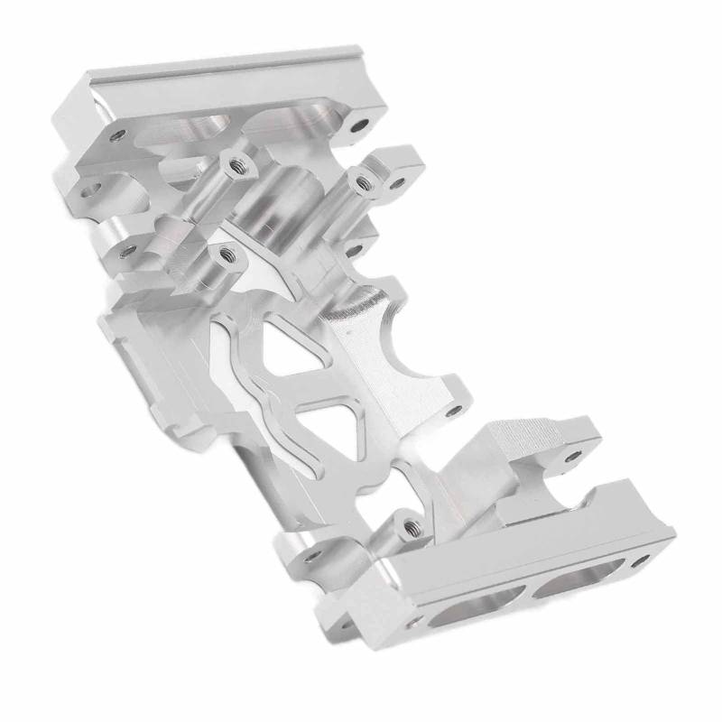 Getriebe Basis Mittelgroßer Chassis -Skid -Platten Aluminiumlegierung für 1/10 RC Crawler Getriebe Basisschachtel Mount Basaluminumd und Verschleißinstall von CFTGIW