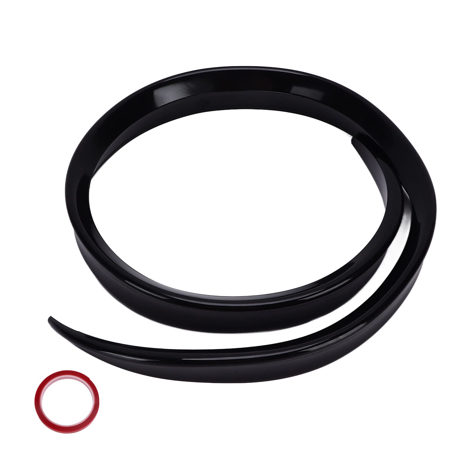 Gloss Car Heck -Spoiler Lip -Professionen Gummi Spoiler Flügel 120 Cmx4cm/47,24inx1.57in 28 Mm Lenker aus 28 Mm Lenker von CNC Zur Festigkeitsdauer oder Durchmesser 22 o von CFTGIW