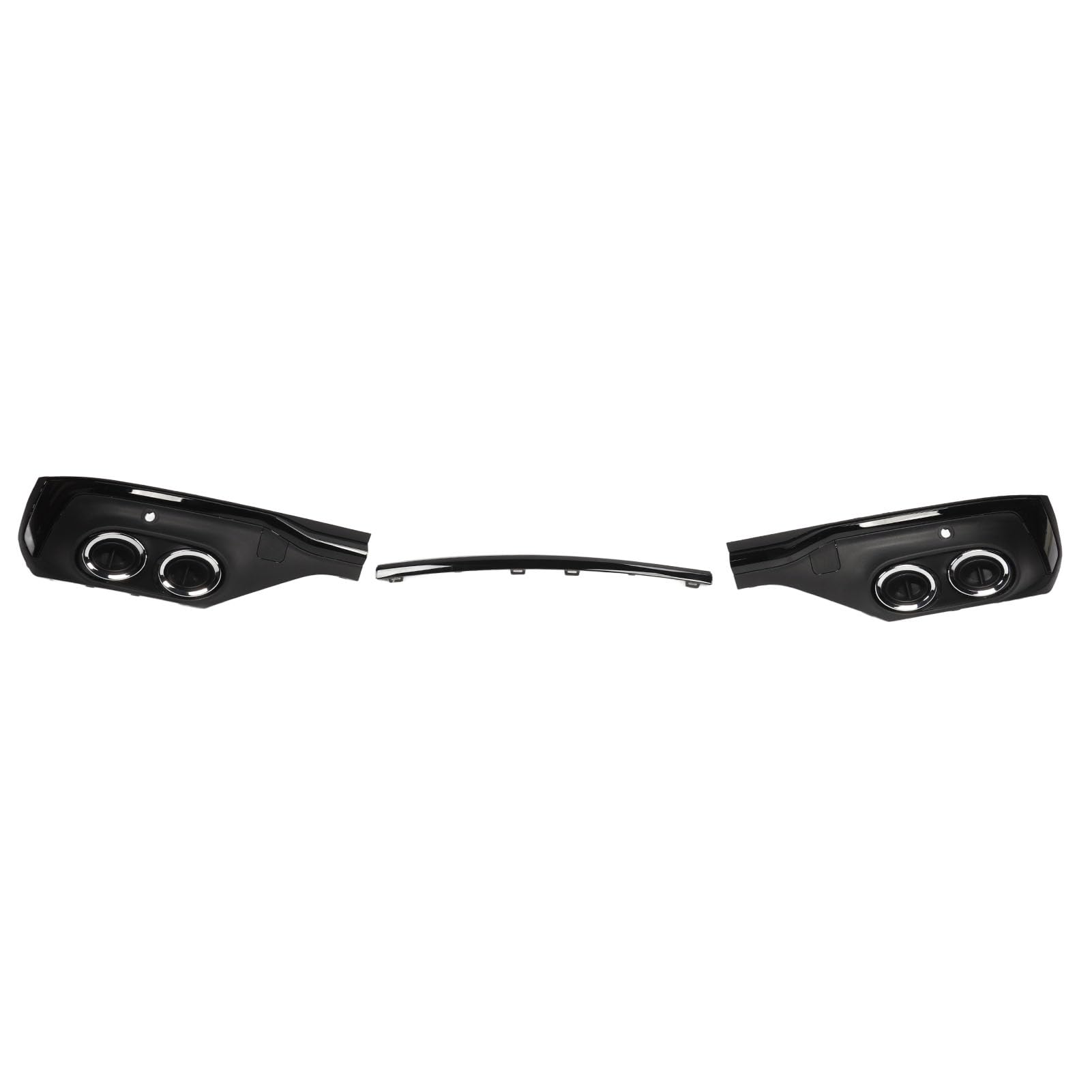 Heck Stoßfängerrohr Diffuse Glänzende Schwarze Lip SPO für S Sportback 202 und Up Black Ring Rohr Diffusor Trimrear Rohrabdeckung Trimrethe IMP Zum Modell (Plattierter Farbring) von CFTGIW
