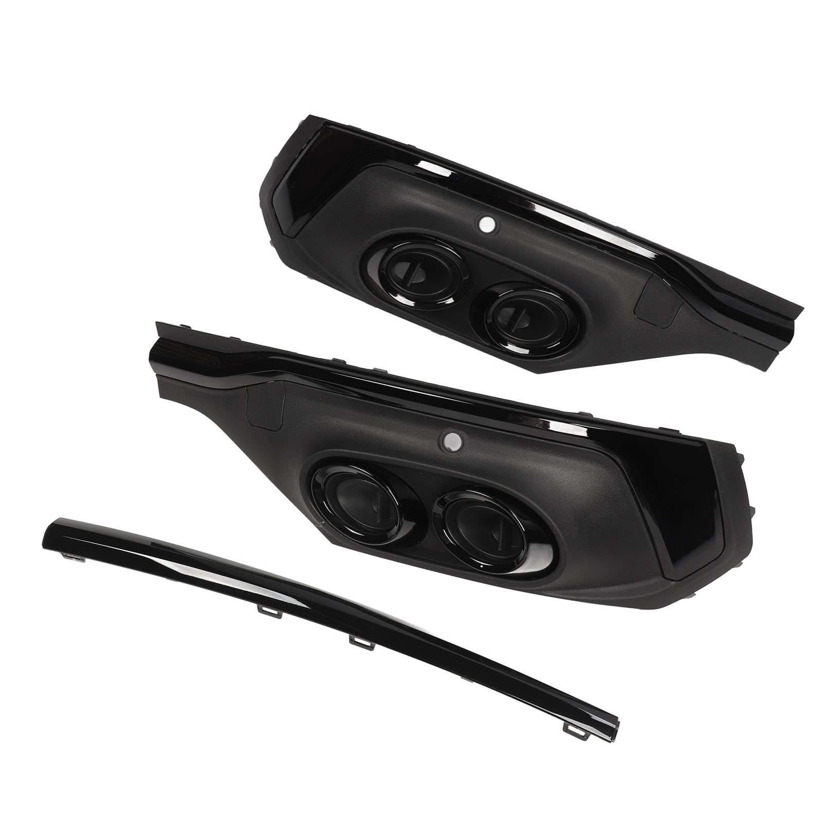 Heck Stoßfängerrohr Diffuse Glänzende Schwarze Lip SPO für S Sportback 202 und Up Black Ring Rohr Diffusor Trimrear Rohrabdeckung Trimrethe IMP Zum Modell (Schwarzer Kreis) von CFTGIW