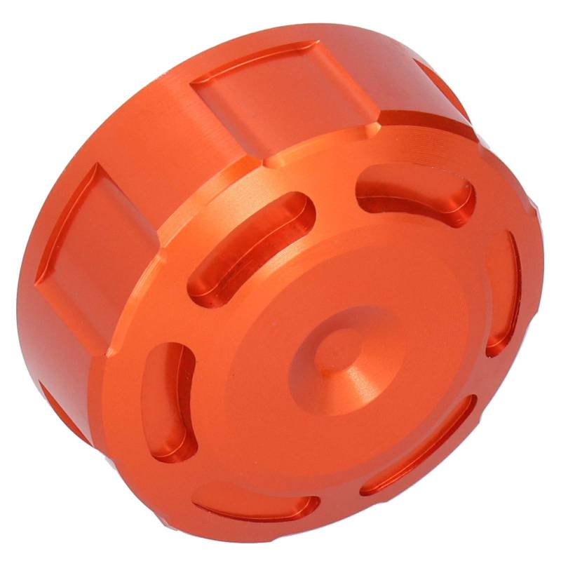 Heckbremsflüssigkeit Reservoir Aluminiumlegierung Ölabdeckung für MT-125 YZF-R1 YZF-R25 Öl Anwendbares LS EN-Öl Anwendbarer LS-Motoren LSX LS2 LS6 6 0L-Tauchstick für Motor (ORANGE) von CFTGIW