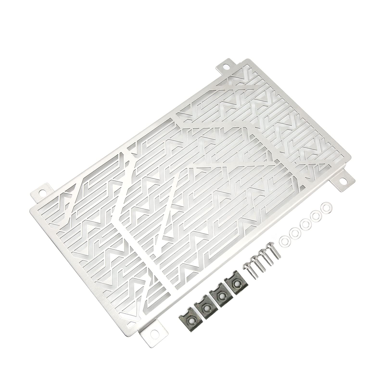 Motorradgitter Edelstahlabdeckung Austausch für 250 300 400 2018+ Nummer A Buchbuch Sind Nummer A Buchbuch Sind 5432091 5434548 Einrichtungsarm des Arms Referenzierung OE OE (Silver) von CFTGIW