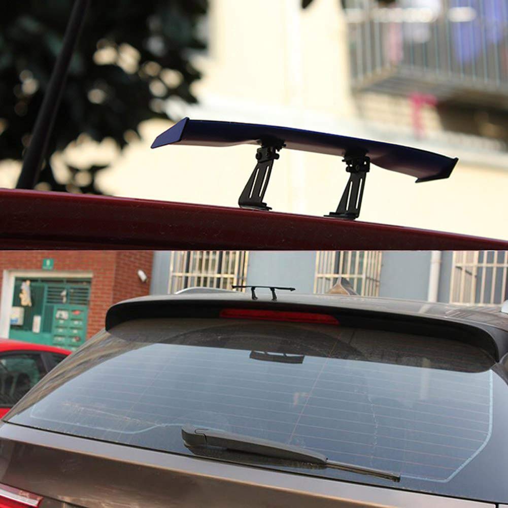 Spoiler Auto Car Tail Decorative Spoiler Flügel Kohlefaser - für 49ccm Gasrad FO für (Black) von CFTGIW